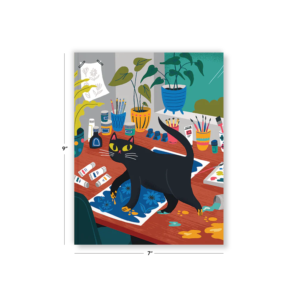 Art Cat Medium Layflat Notebook - Image 5