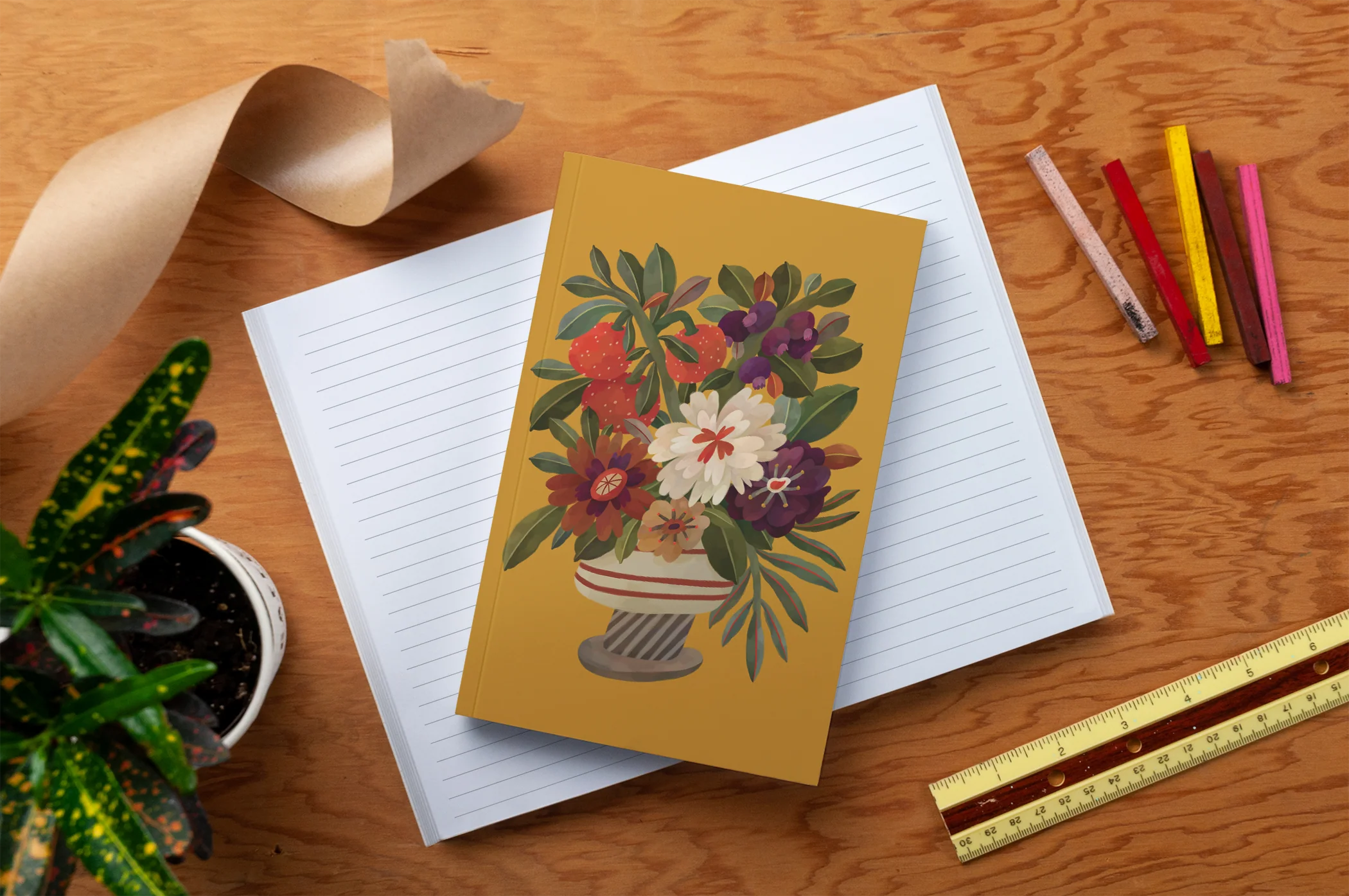 Autumnal Vase Classic Layflat Notebook - Image 6