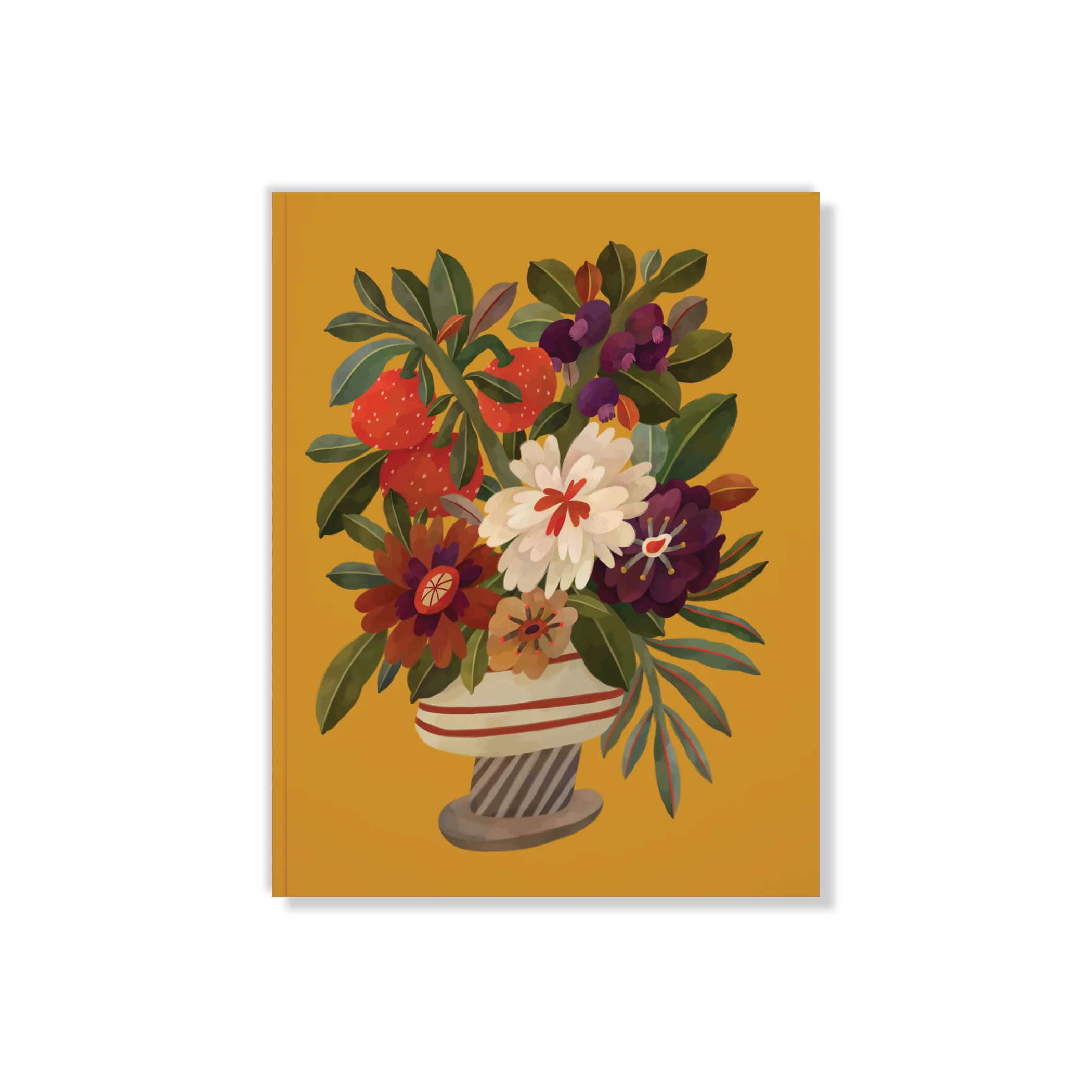 Autumnal Vase Medium Layflat Notebook