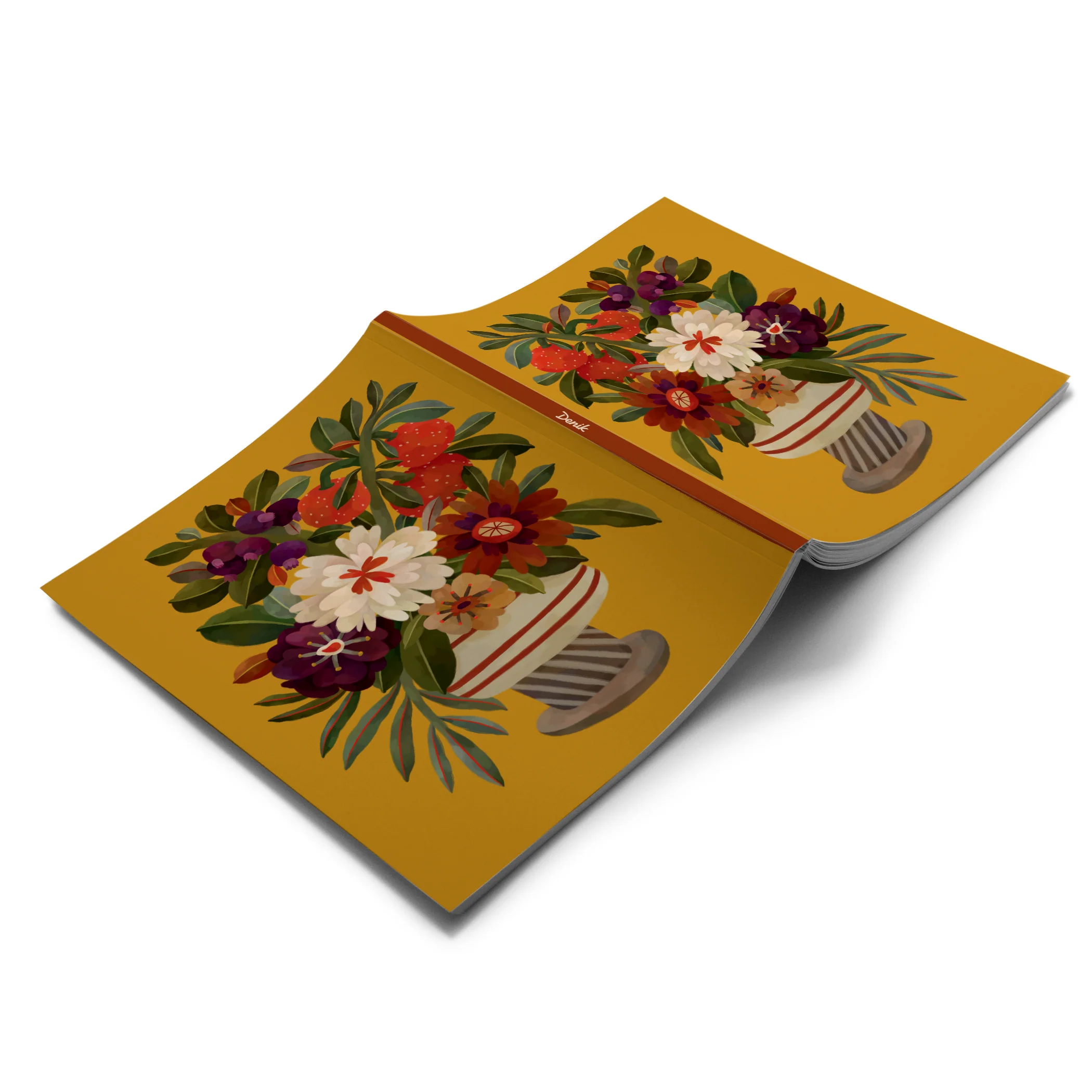 Autumnal Vase Medium Layflat Notebook - Image 2
