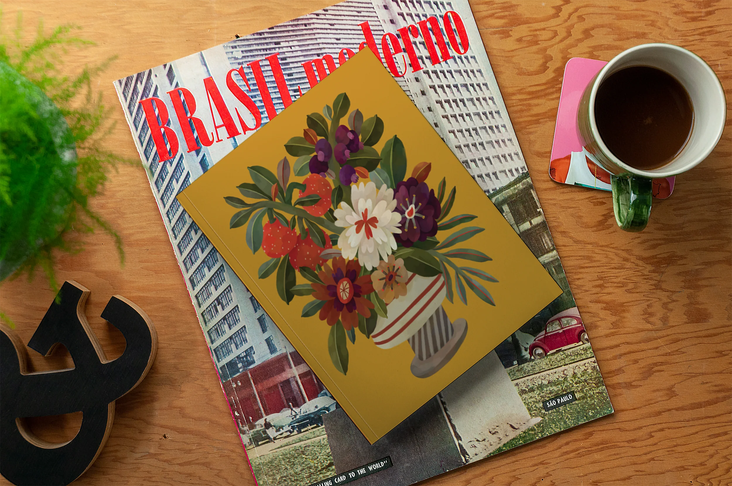 Autumnal Vase Medium Layflat Notebook - Image 3