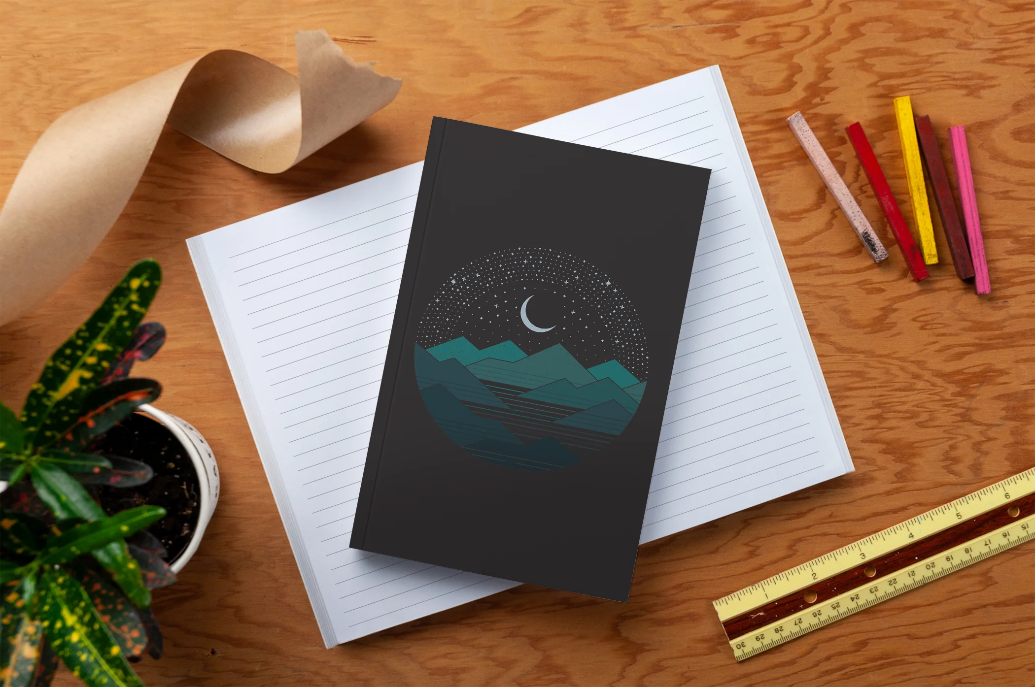Between the Mountains and the Stars Classic Layflat Notebook - Image 3