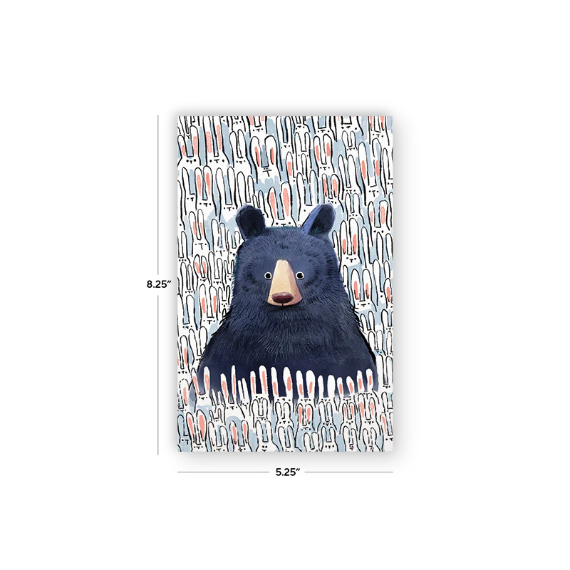 Black Bear and Bunnies Classic Layflat Notebook - Image 5
