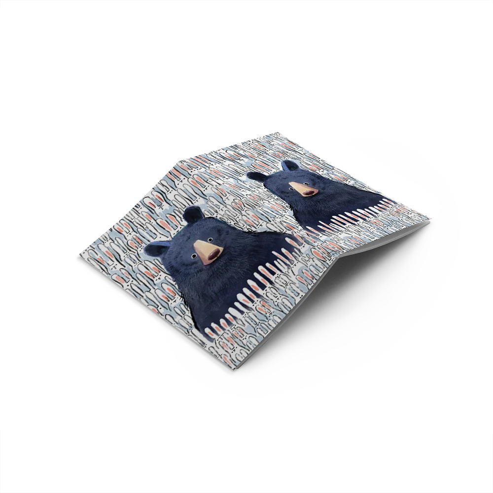 Black Bear & Bunnies Pocket Notebook - Image 2