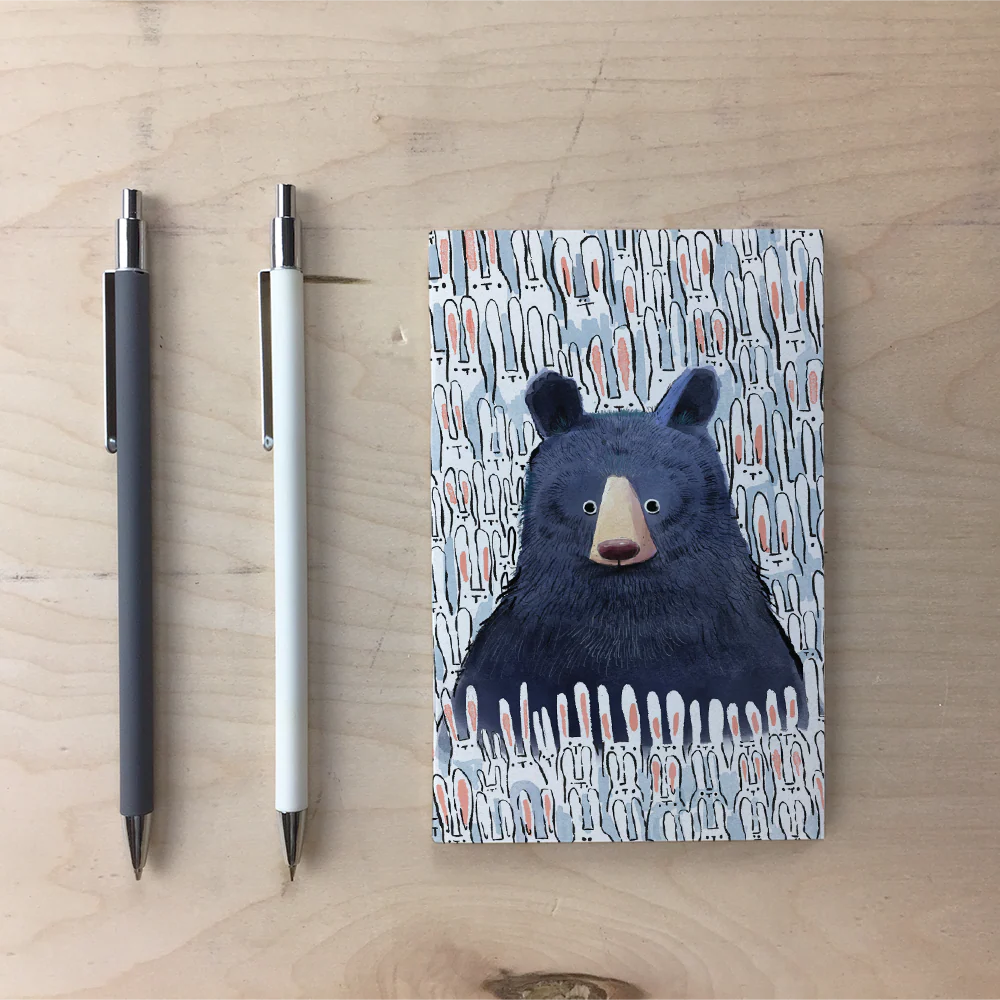 Black Bear & Bunnies Pocket Notebook - Image 3