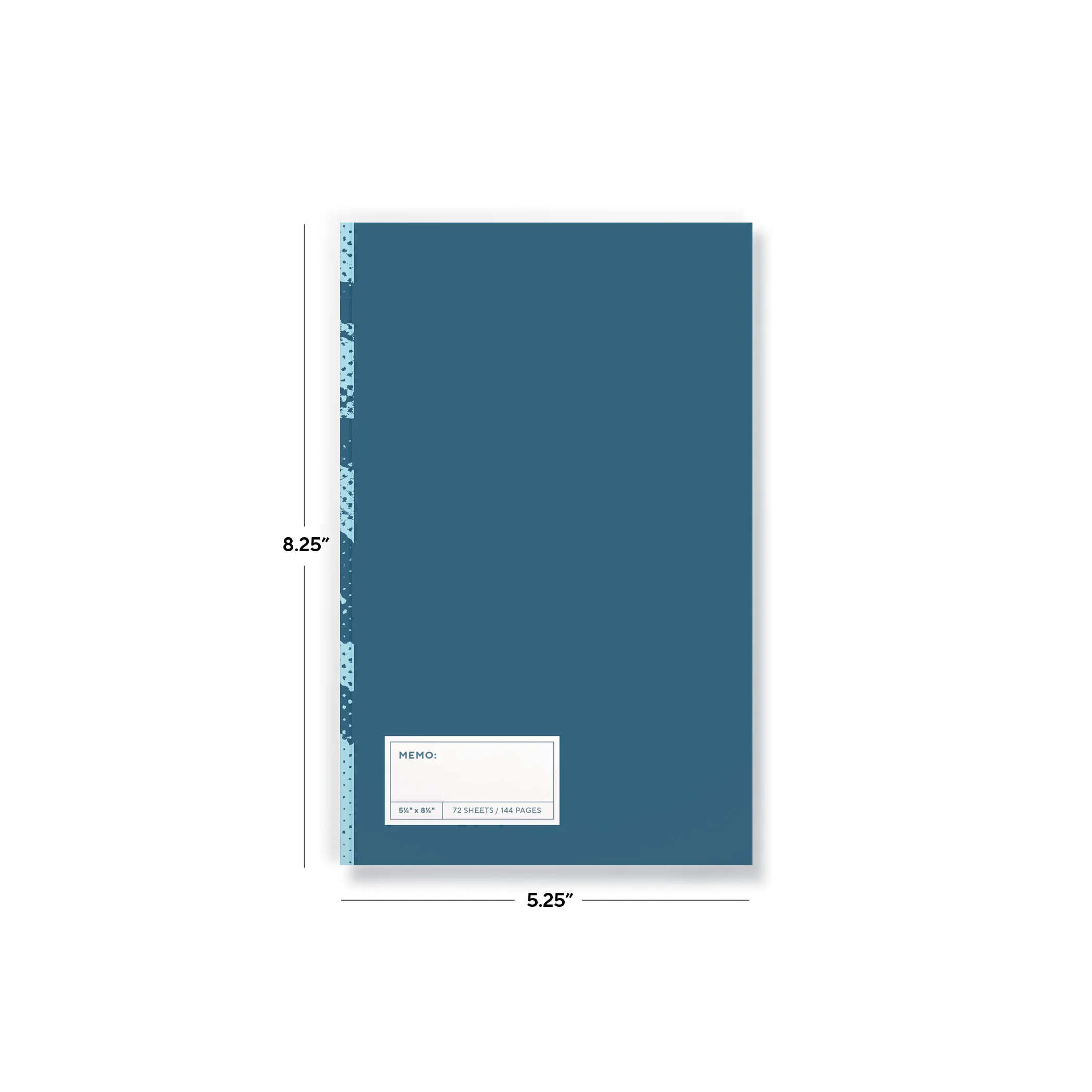 Blue Halftone Classic Layflat Notebook - Image 3