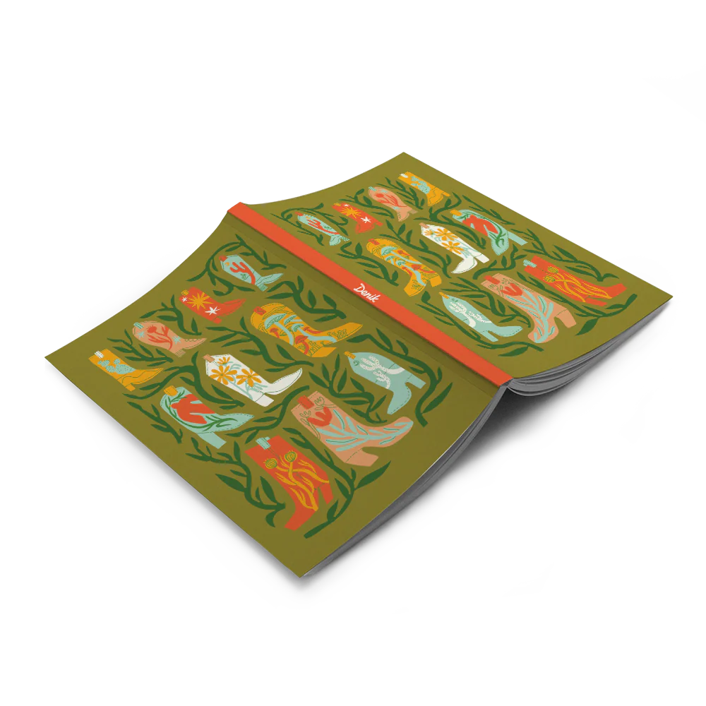 Botanical Boots Classic Layflat Notebook - Image 2
