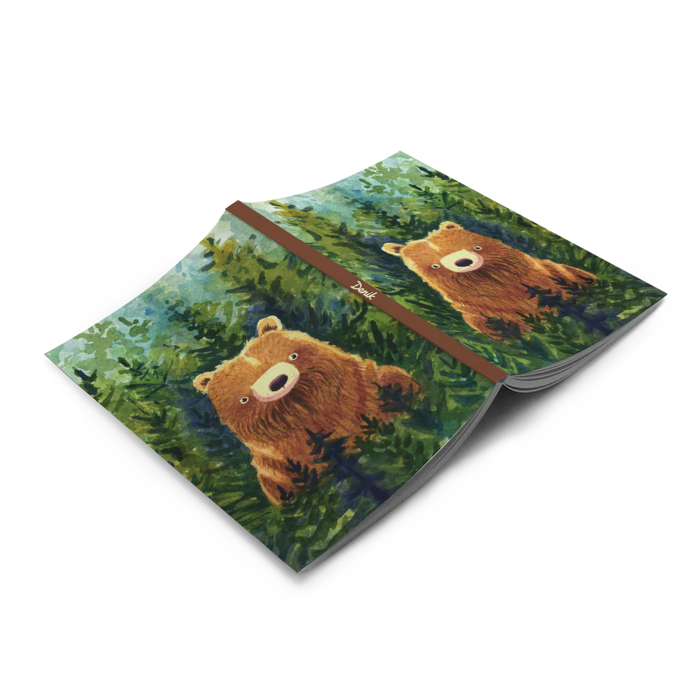 Brown Bear Classic Layflat Notebook - Image 2