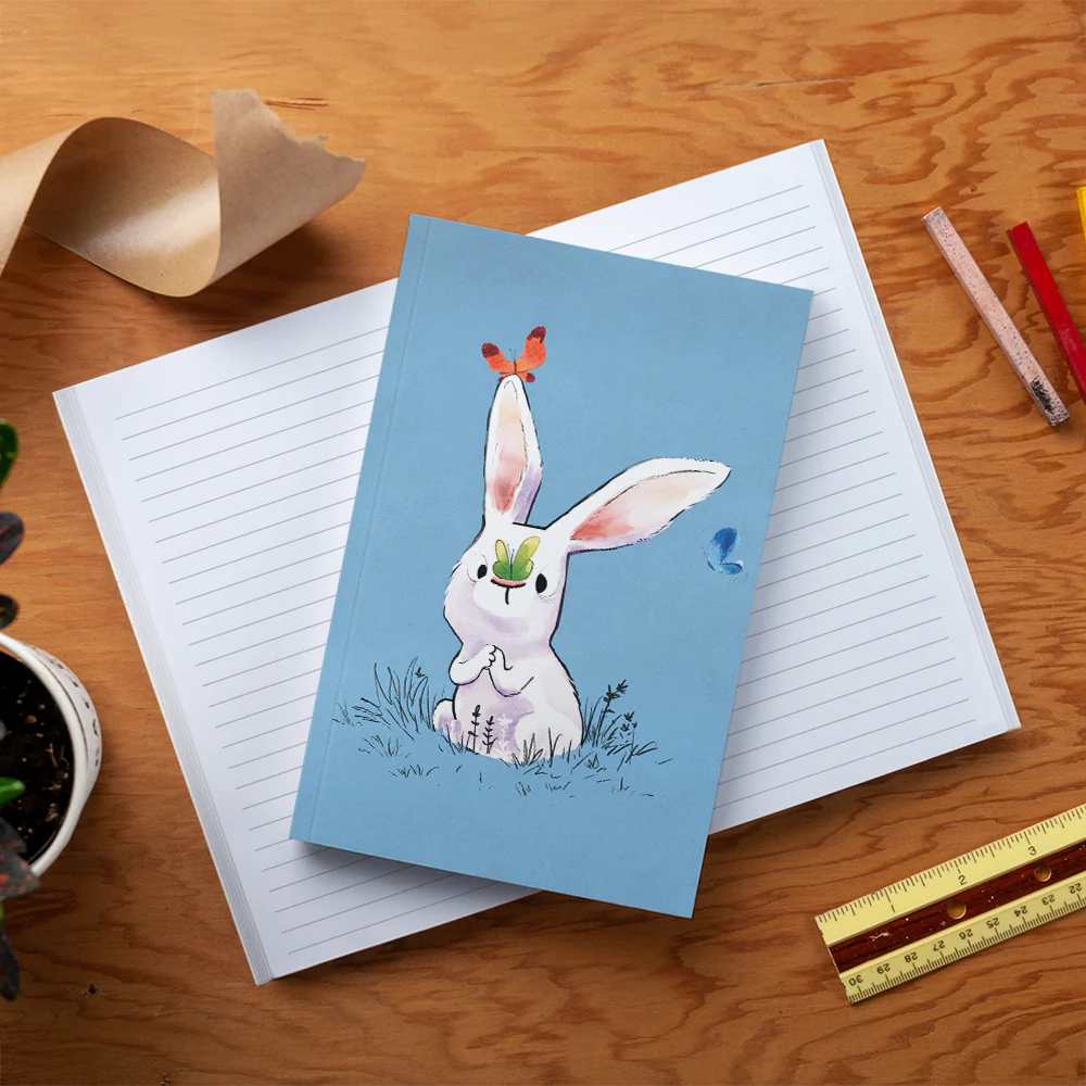Bunny & Butterflies Classic Layflat Notebook - Image 4