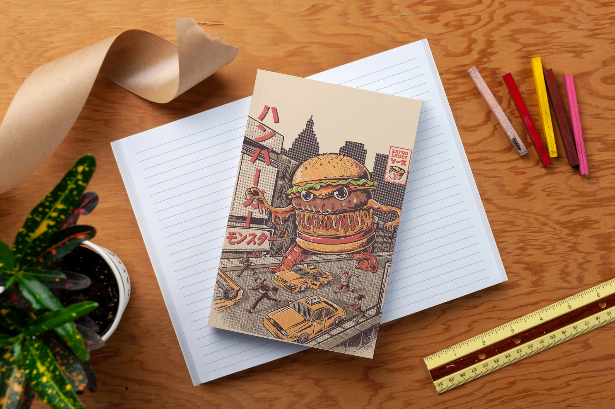 Burgerzilla Classic Layflat Notebook - Image 3
