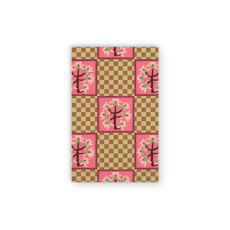 Checker Orchid Classic Layflat Notebook