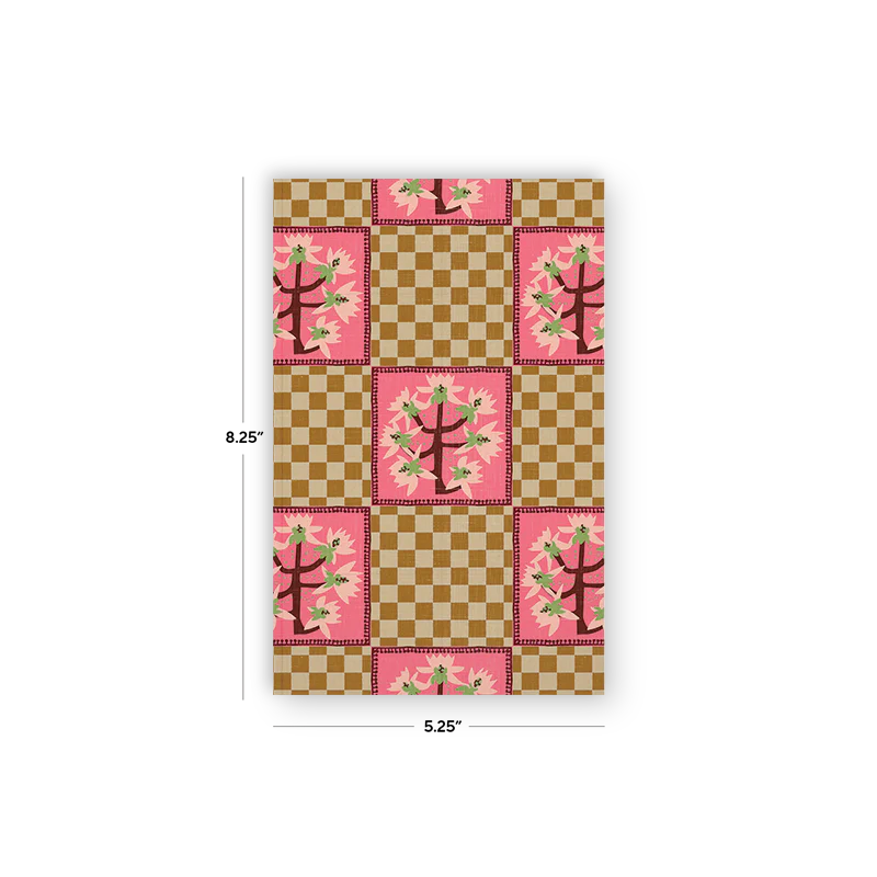 Checker Orchid Classic Layflat Notebook - Image 3