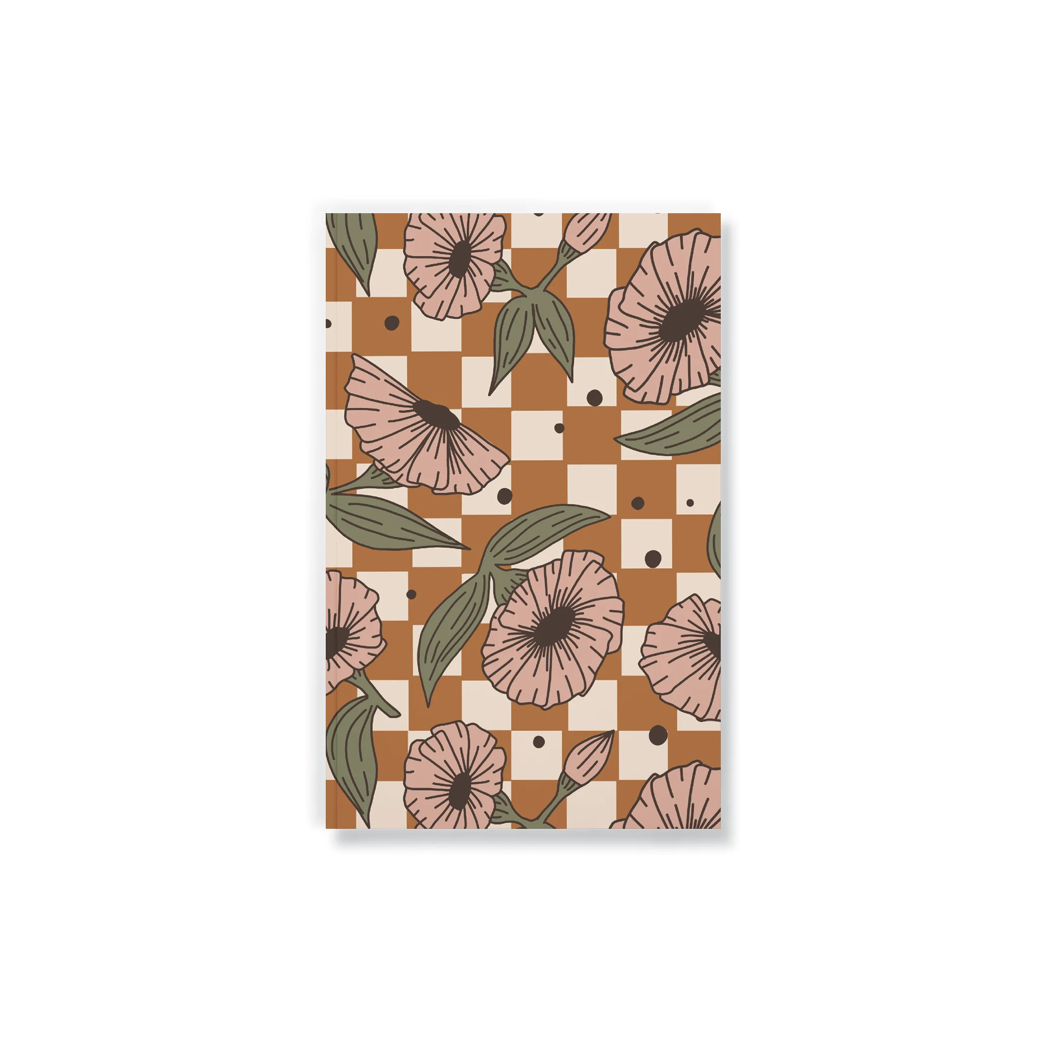 Checks & Flowers Classic Layflat Notebook