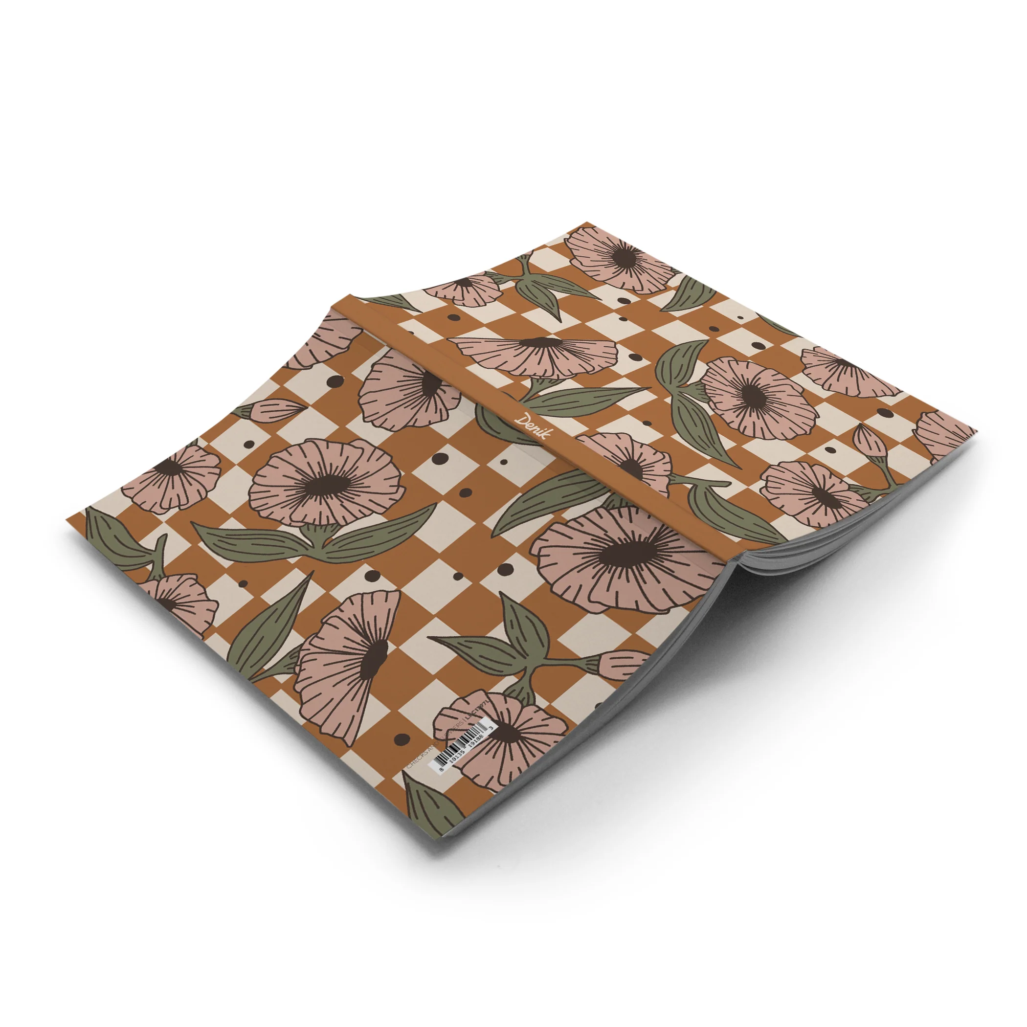 Checks & Flowers Classic Layflat Notebook - Image 2