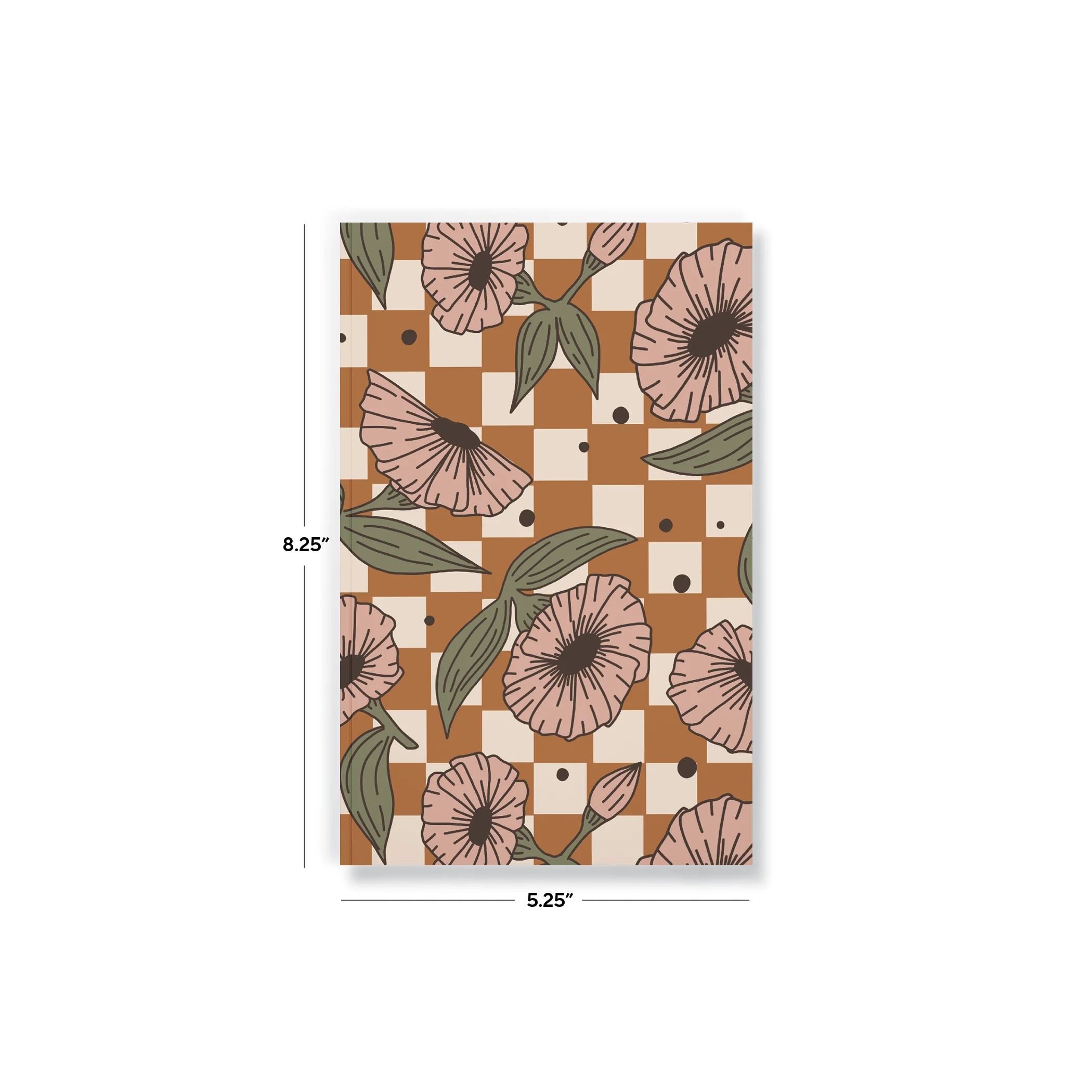 Checks & Flowers Classic Layflat Notebook - Image 4