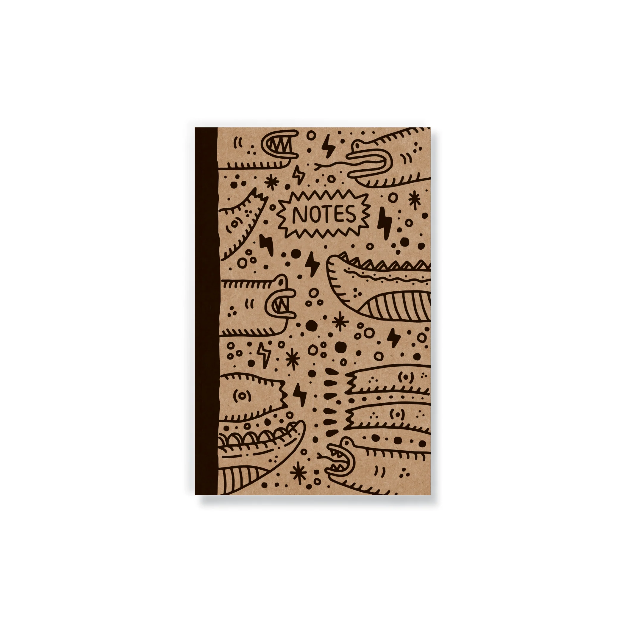 Crocodile Outlines Kraft Classic Layflat Notebook