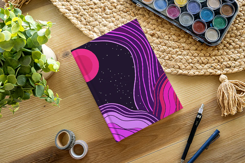 Custom Wide Hard Cover Notebook - Image 2