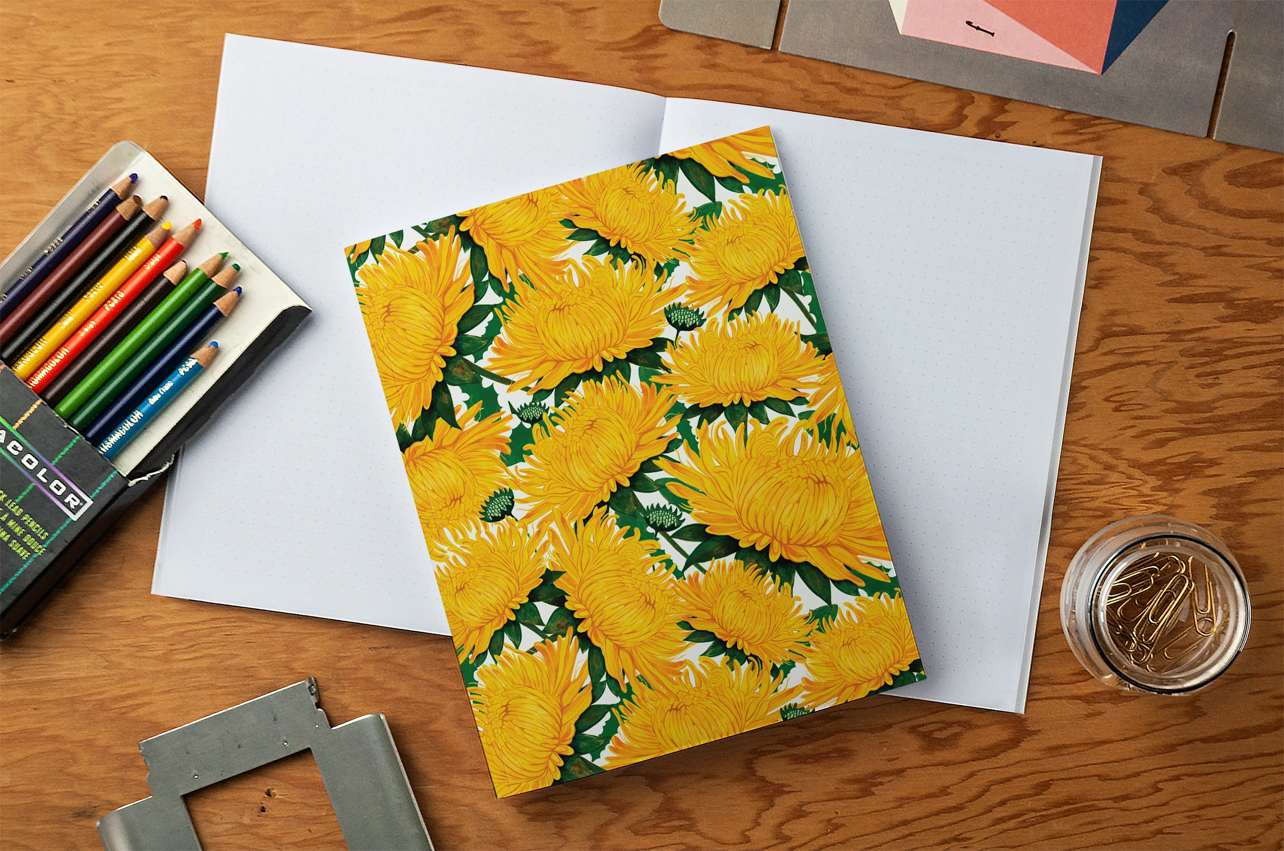 Dandelions Medium Layflat Notebook - Image 4