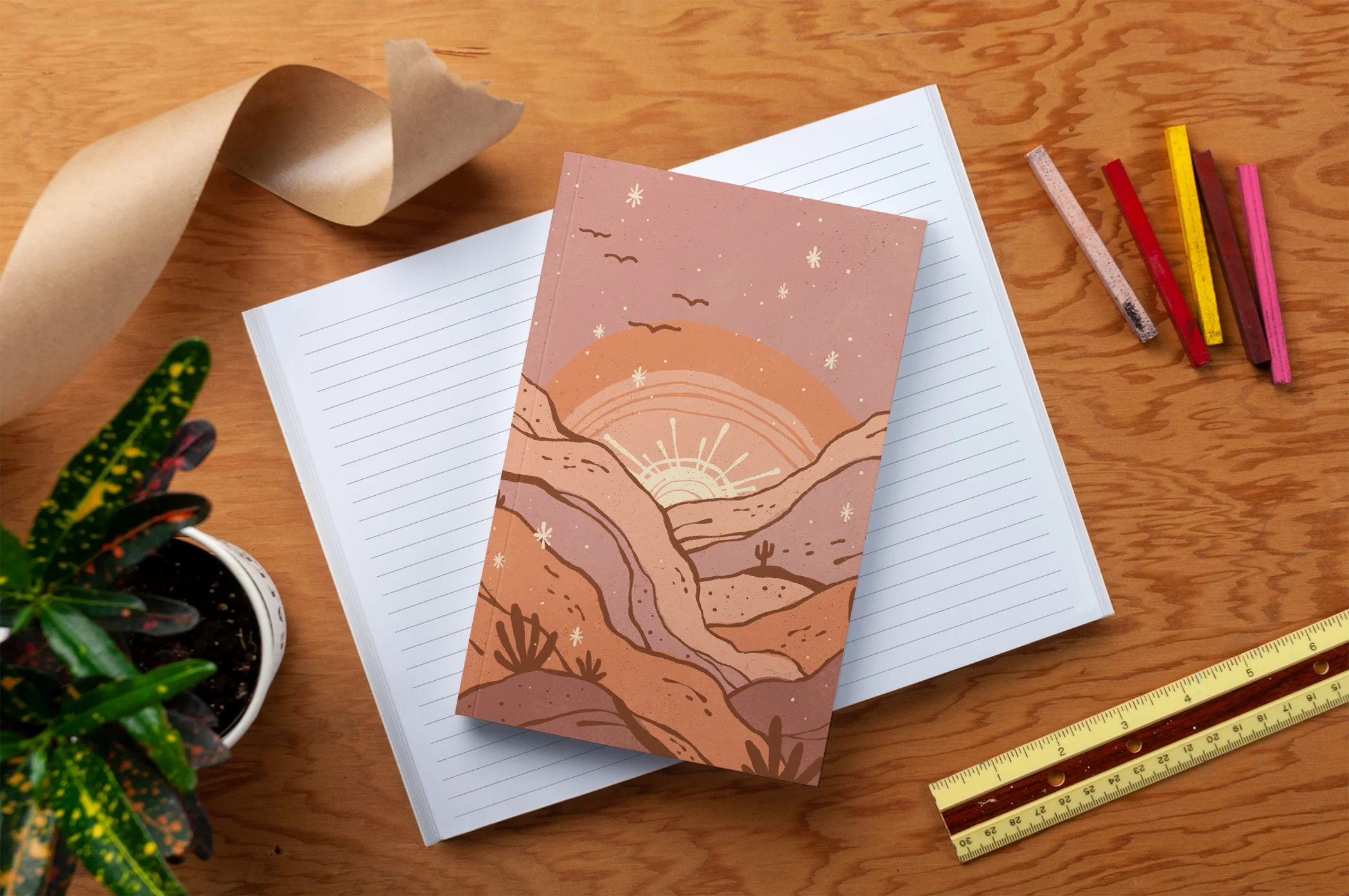 Desert Sunset Classic Layflat Notebook - Image 4