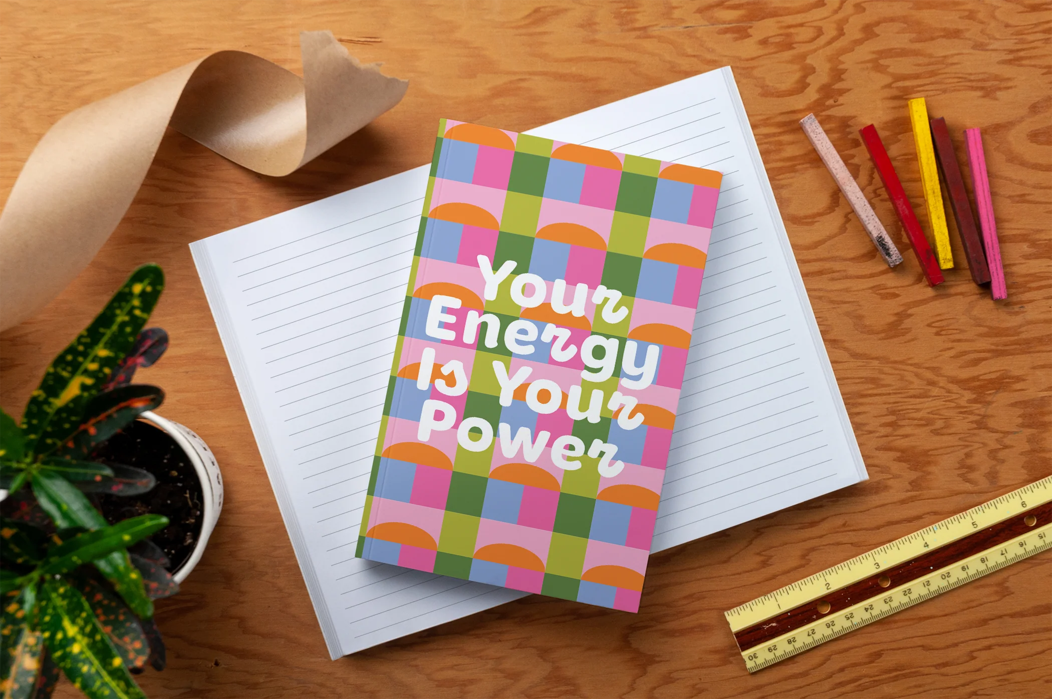 Energy Is Your Power Classic Layflat Notebook - Image 3
