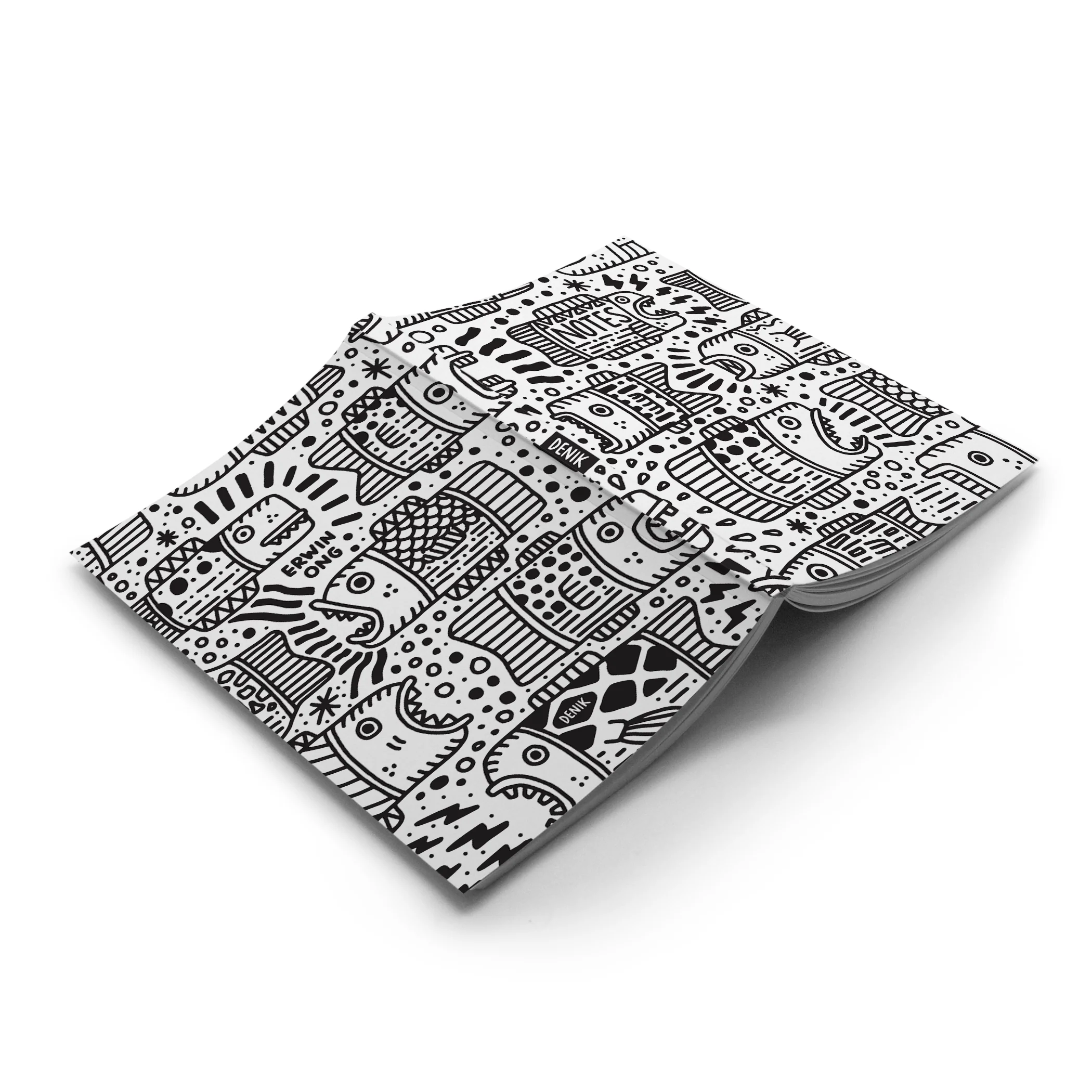 Fish Outlines Classic Layflat Notebook - Image 2