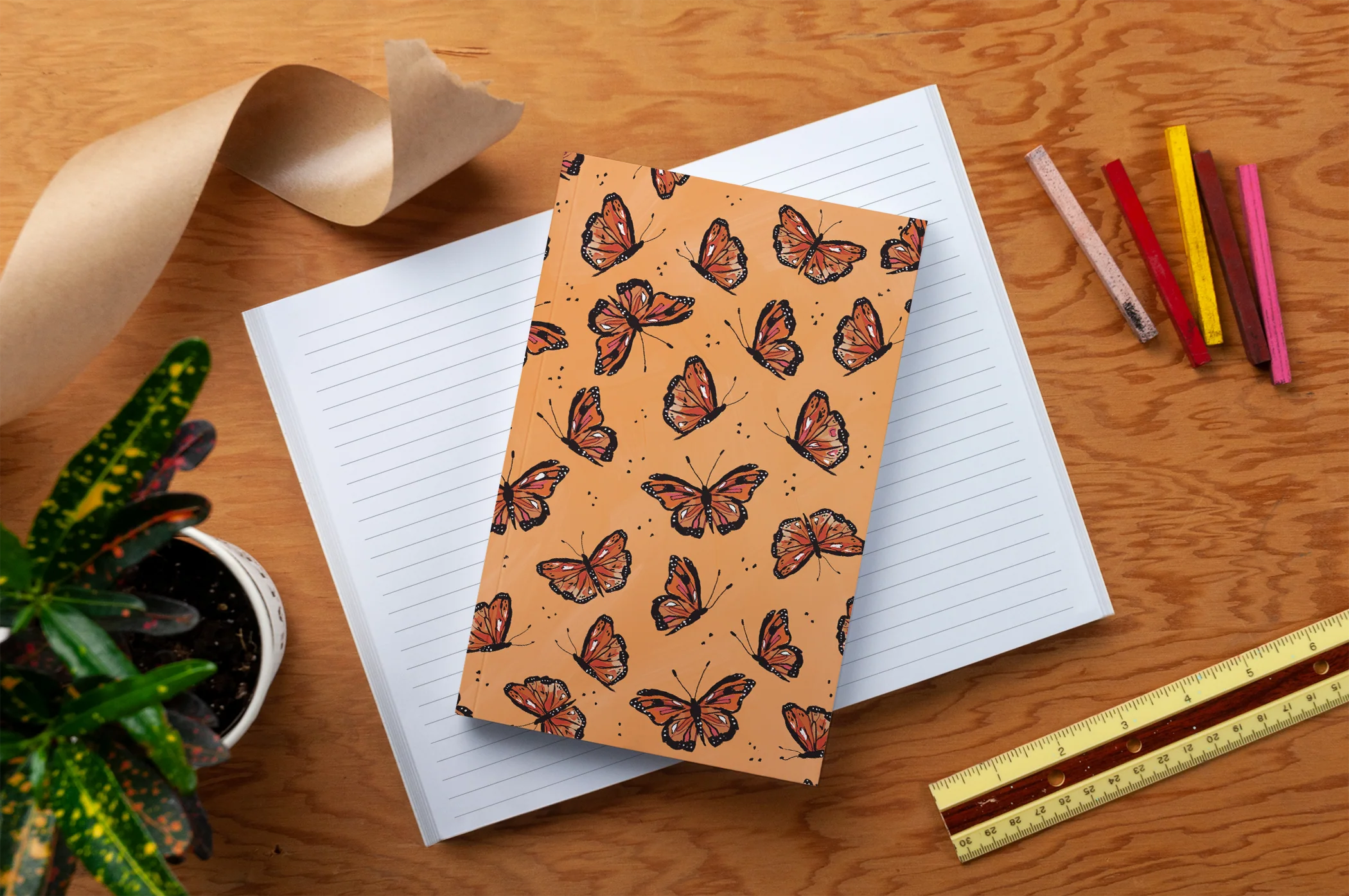 Flying Monarchs Classic Layflat Notebook - Image 3
