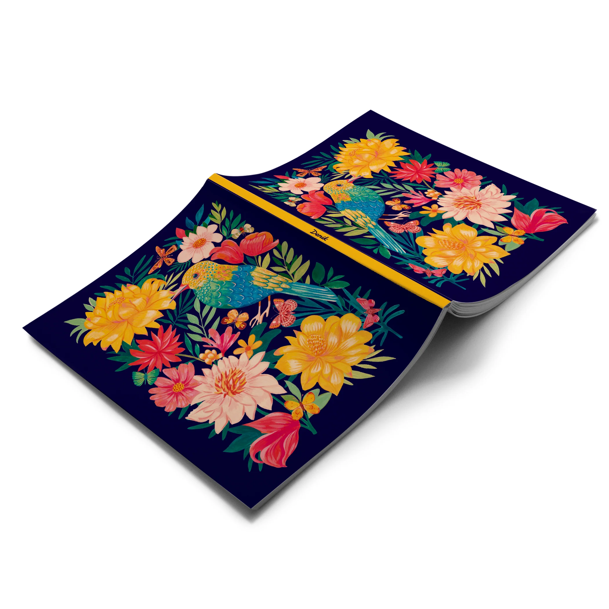 Garden of Wings Medium Layflat Notebook - Image 2