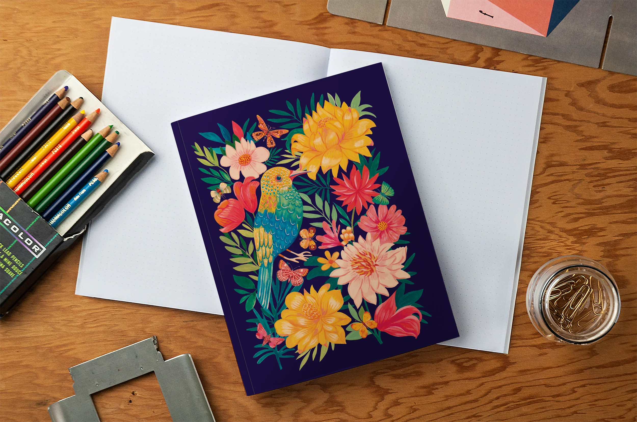 Garden of Wings Medium Layflat Notebook - Image 4