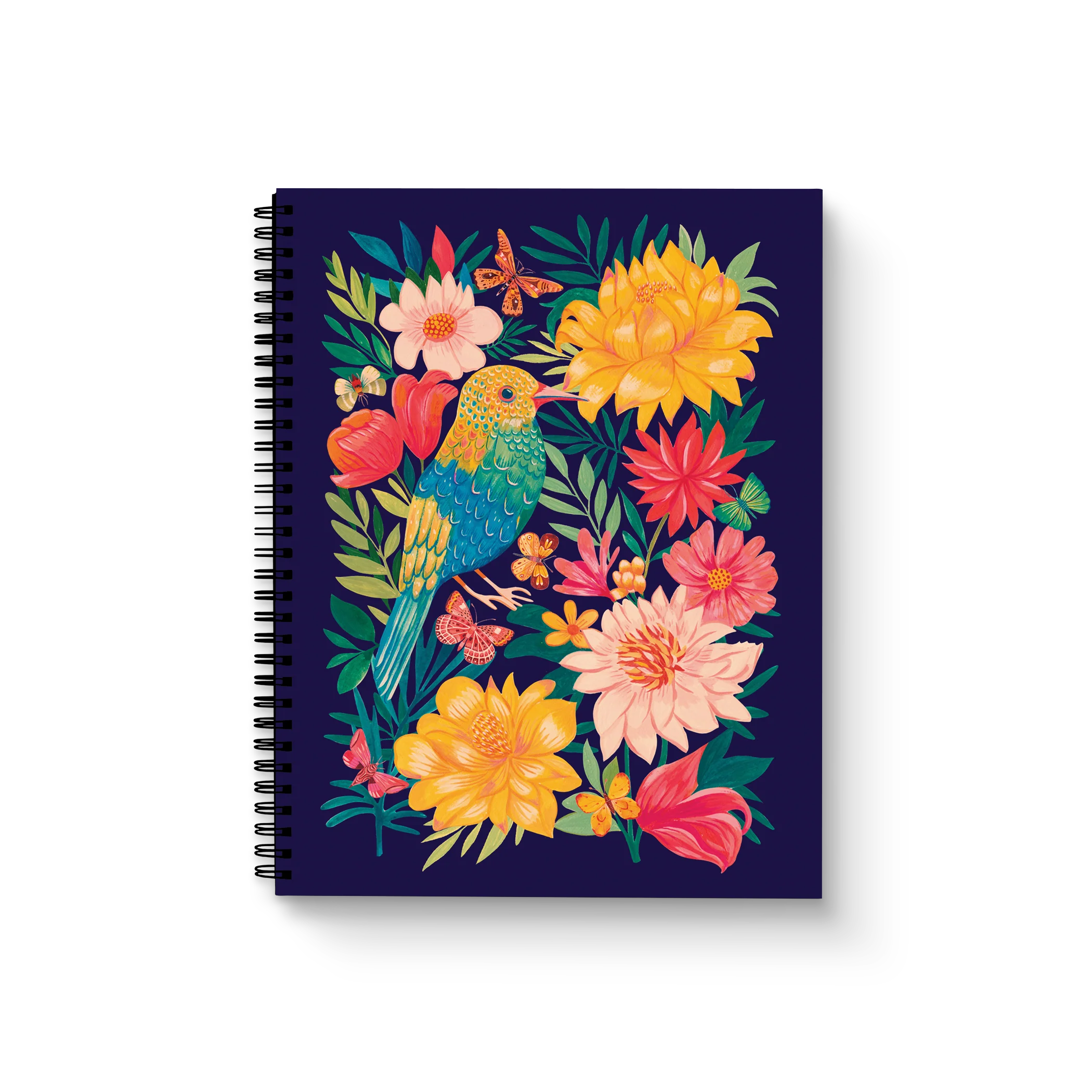 Garden of Wings Medium Wire-O Spiral Notebook