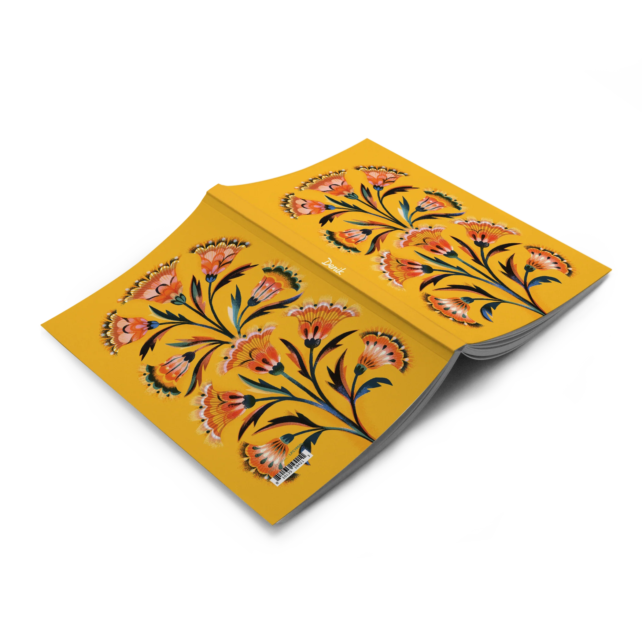 Golden Floral Classic Layflat Notebook - Image 2