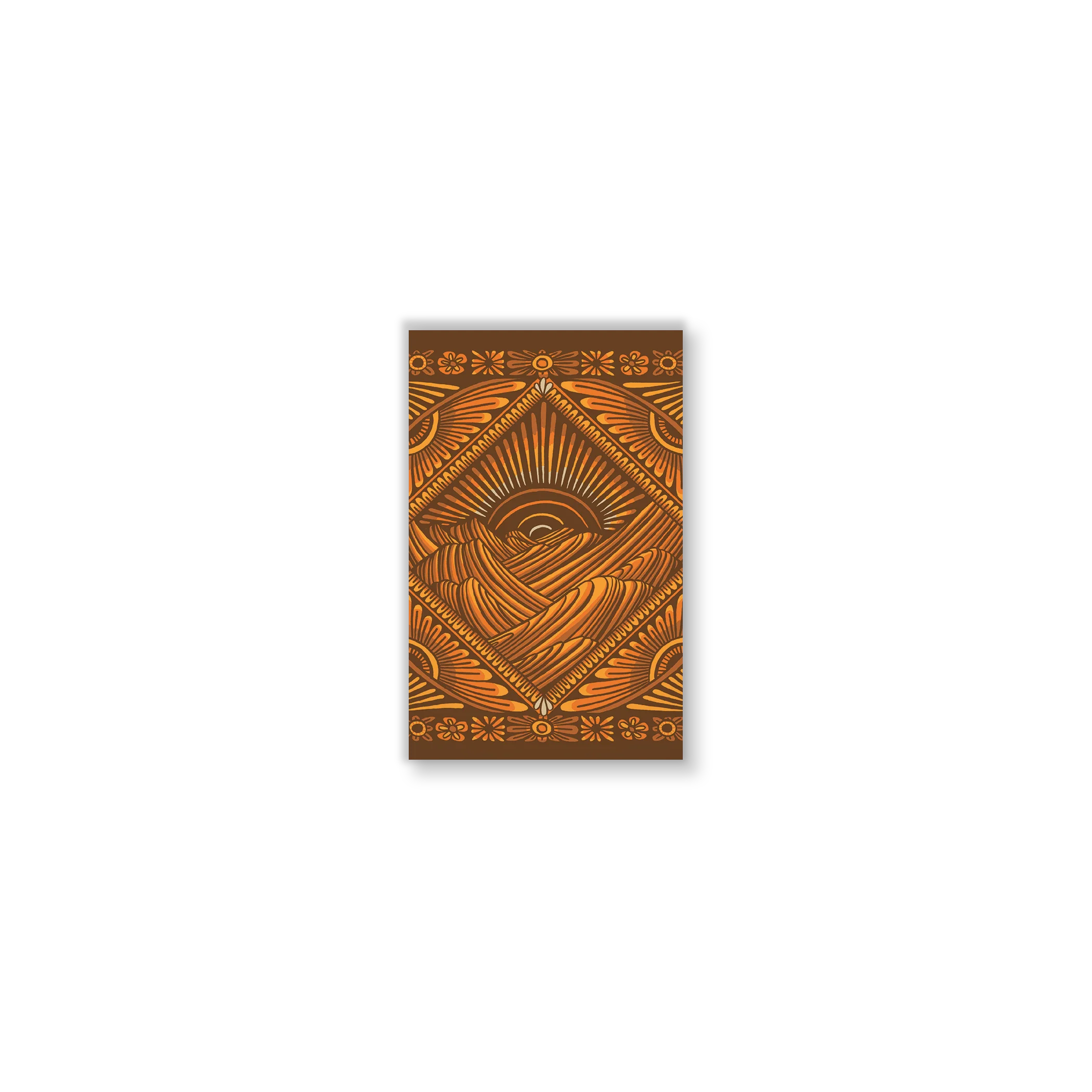 Golden Peaks Pocket Notebook
