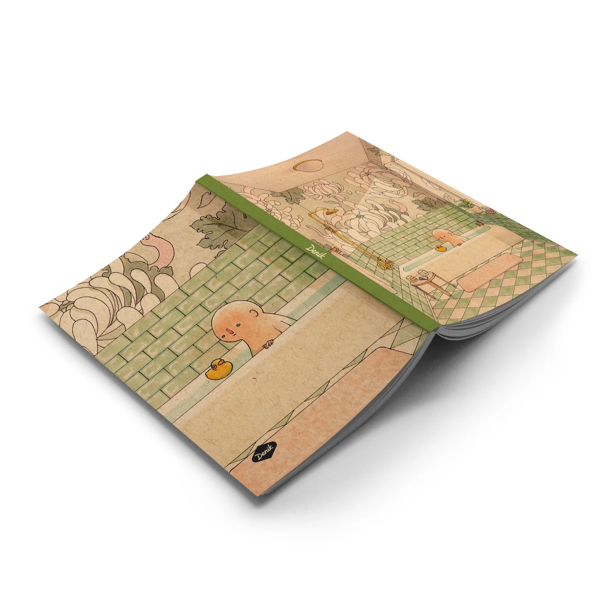 Green Bath Classic Layflat Notebook - Image 2