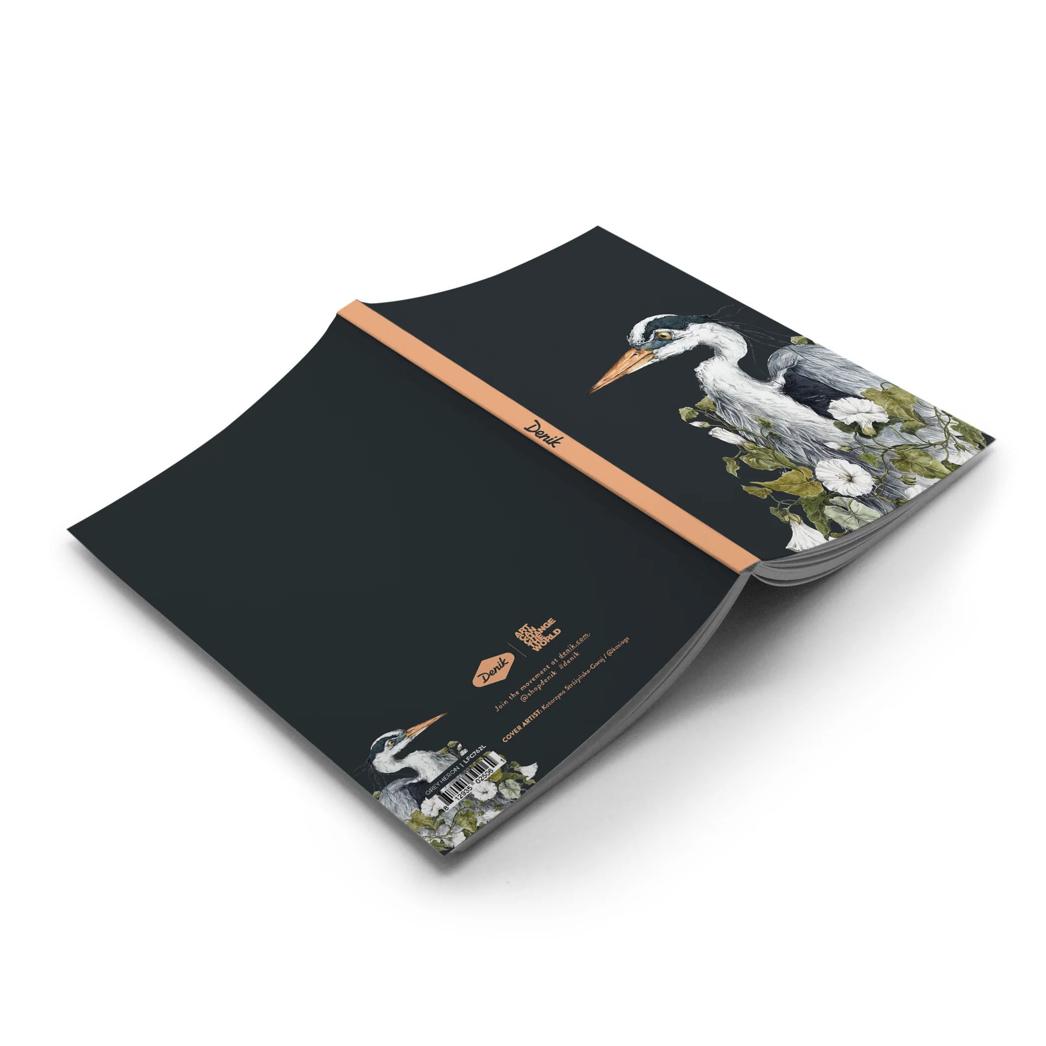 Grey Heron Layflat Classic Notebook - Image 2