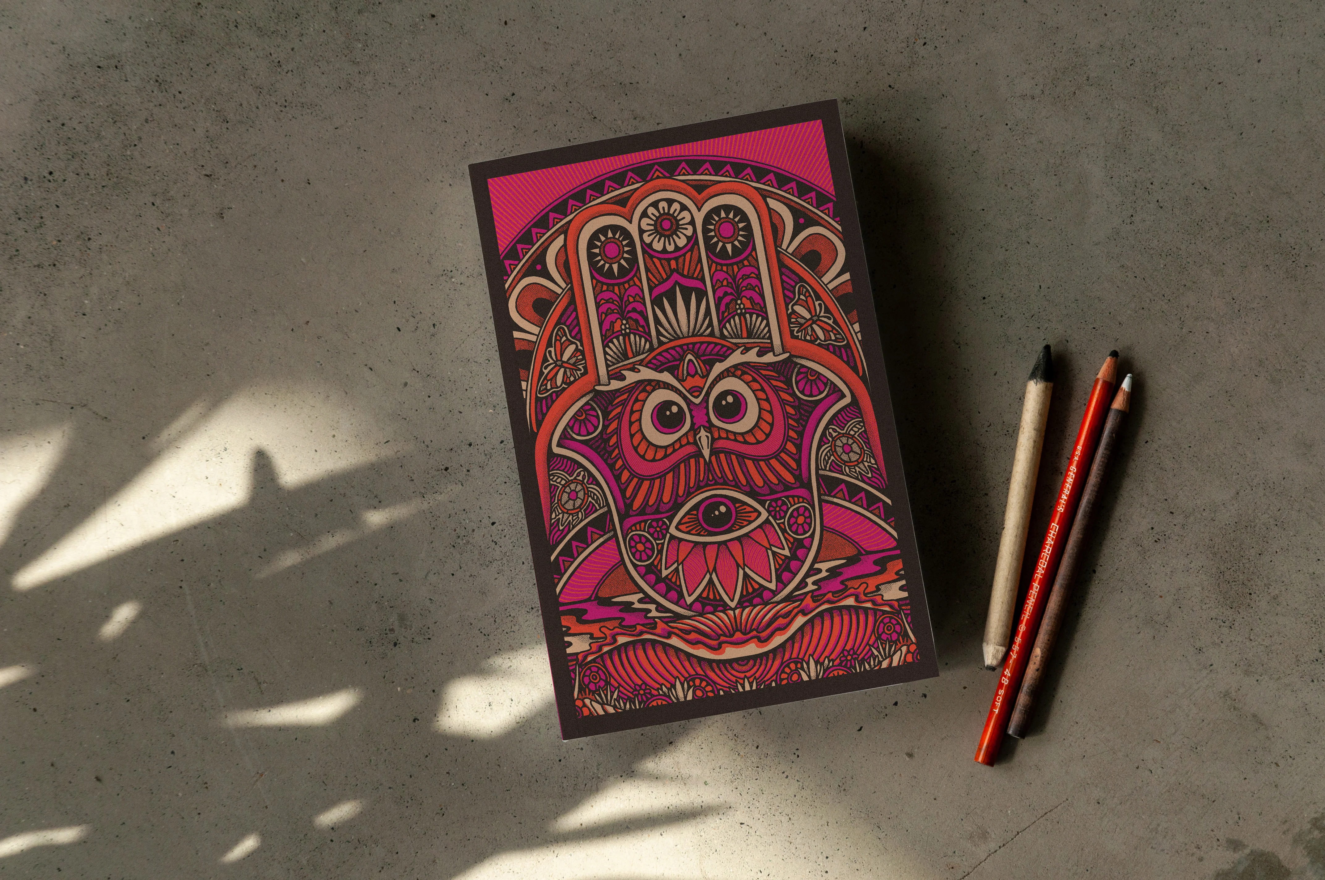 Hamsa Owl Classic Layflat Notebook - Image 3