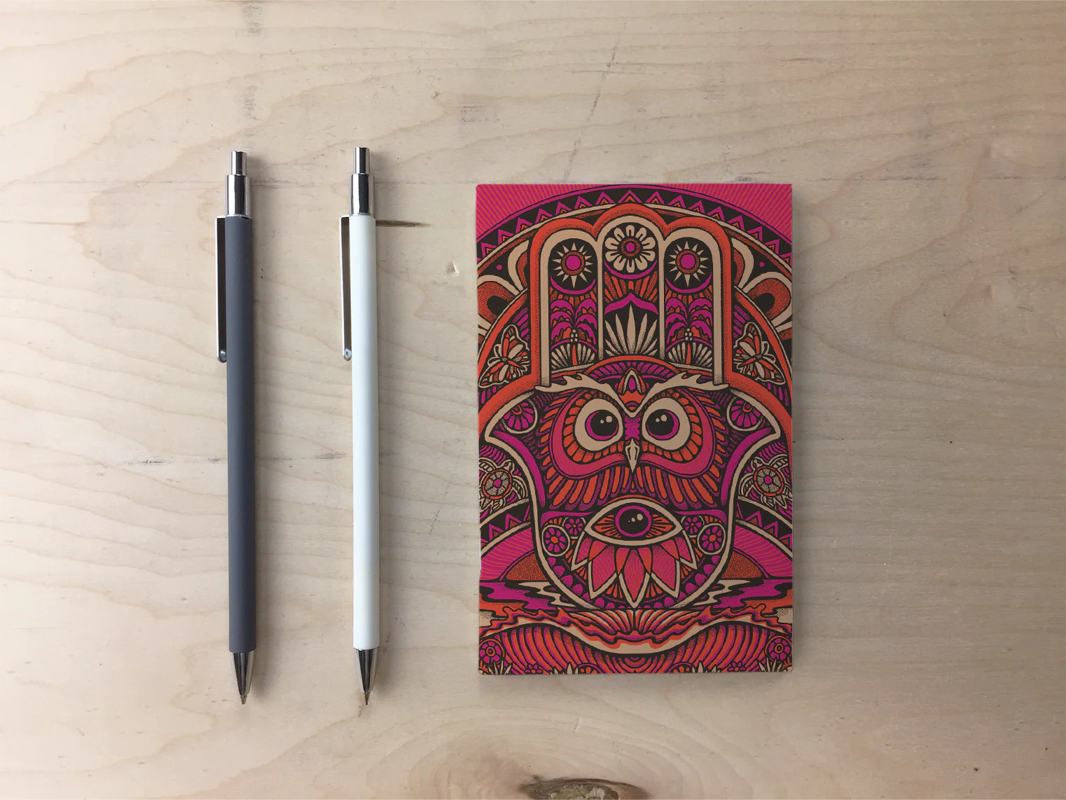 Hamsa Owl Pocket Notebook - Image 4
