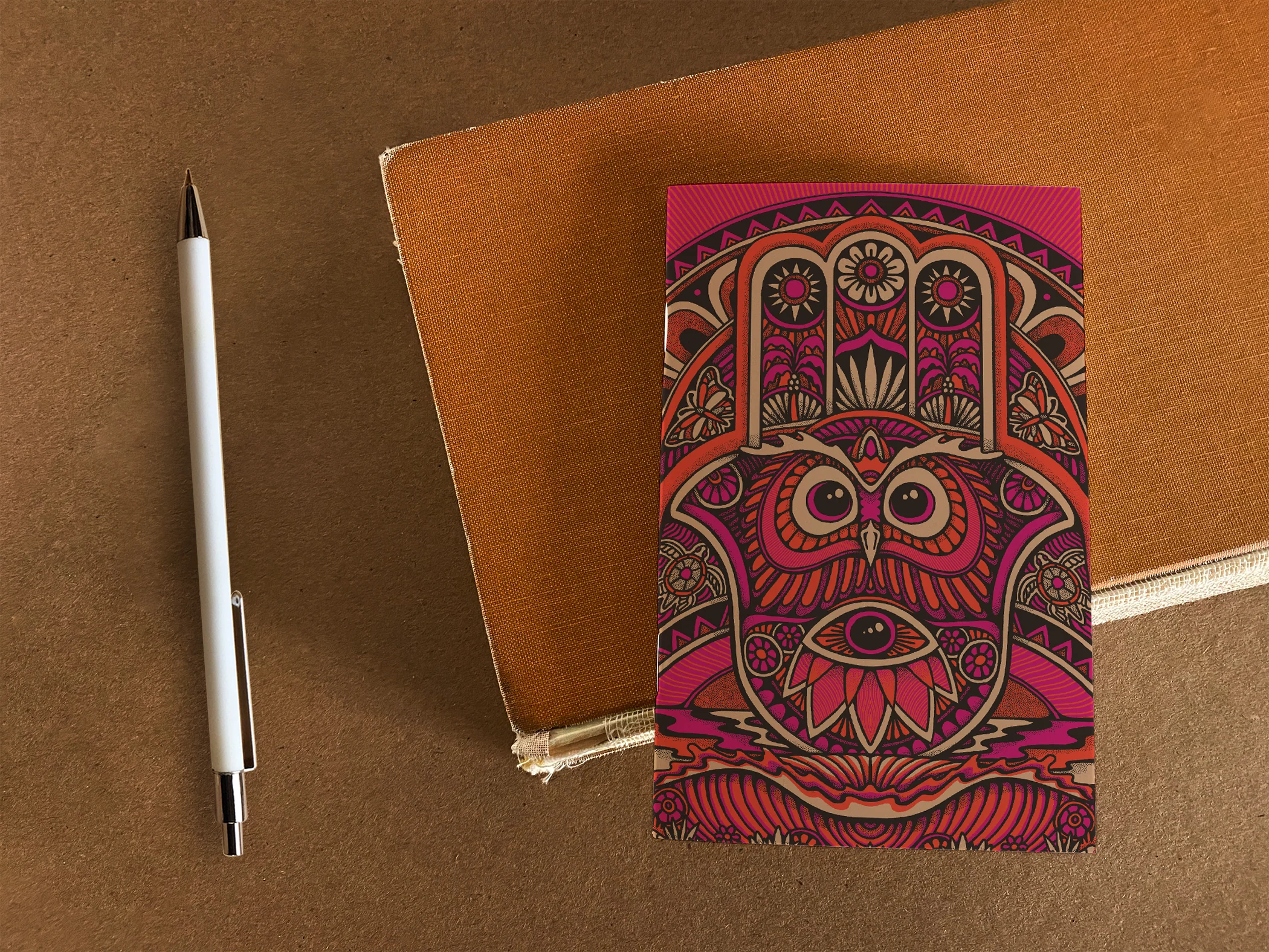 Hamsa Owl Pocket Notebook - Image 5
