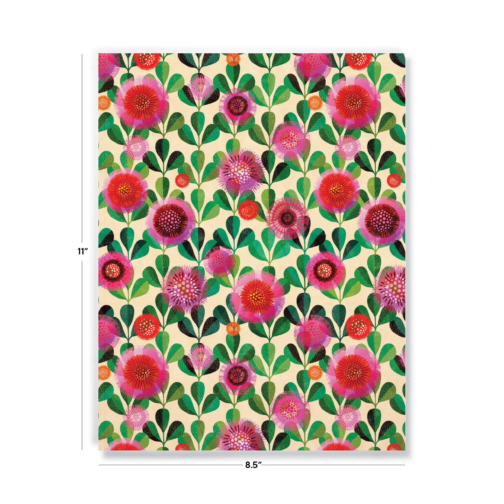 Hand Print Blooms Large Layflat Notebook - Image 3