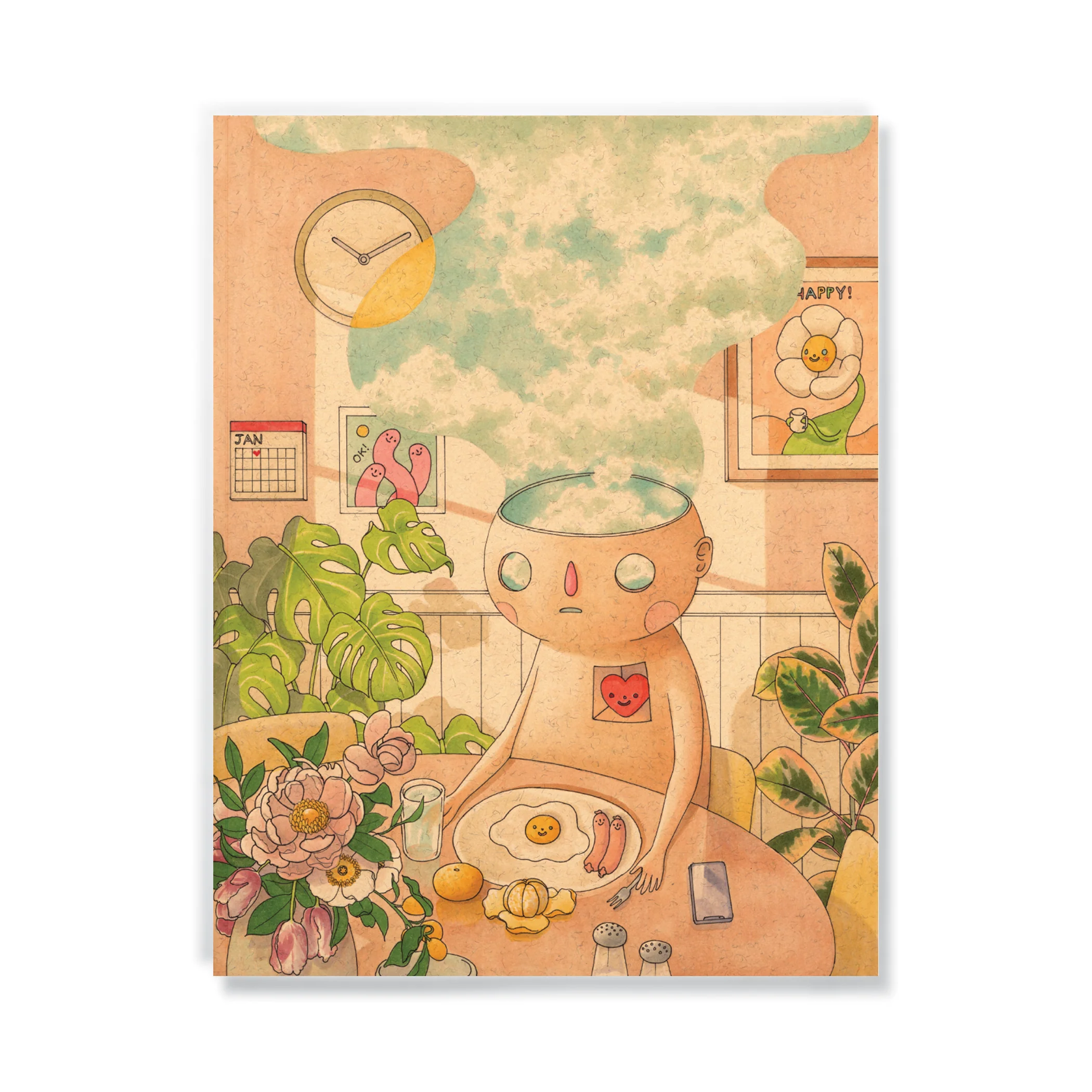 Happy Large Layflat Notebook