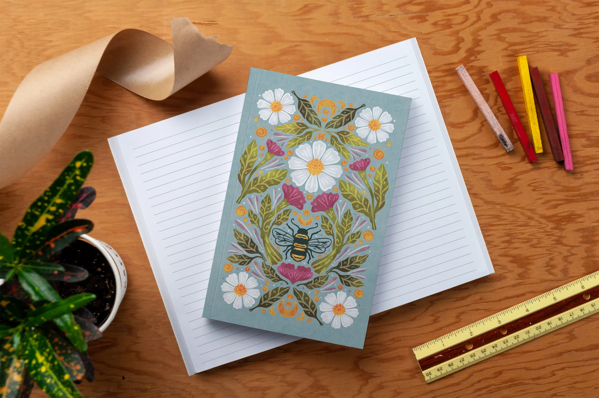 Honeybee Tea Classic Layflat Notebook - Image 3