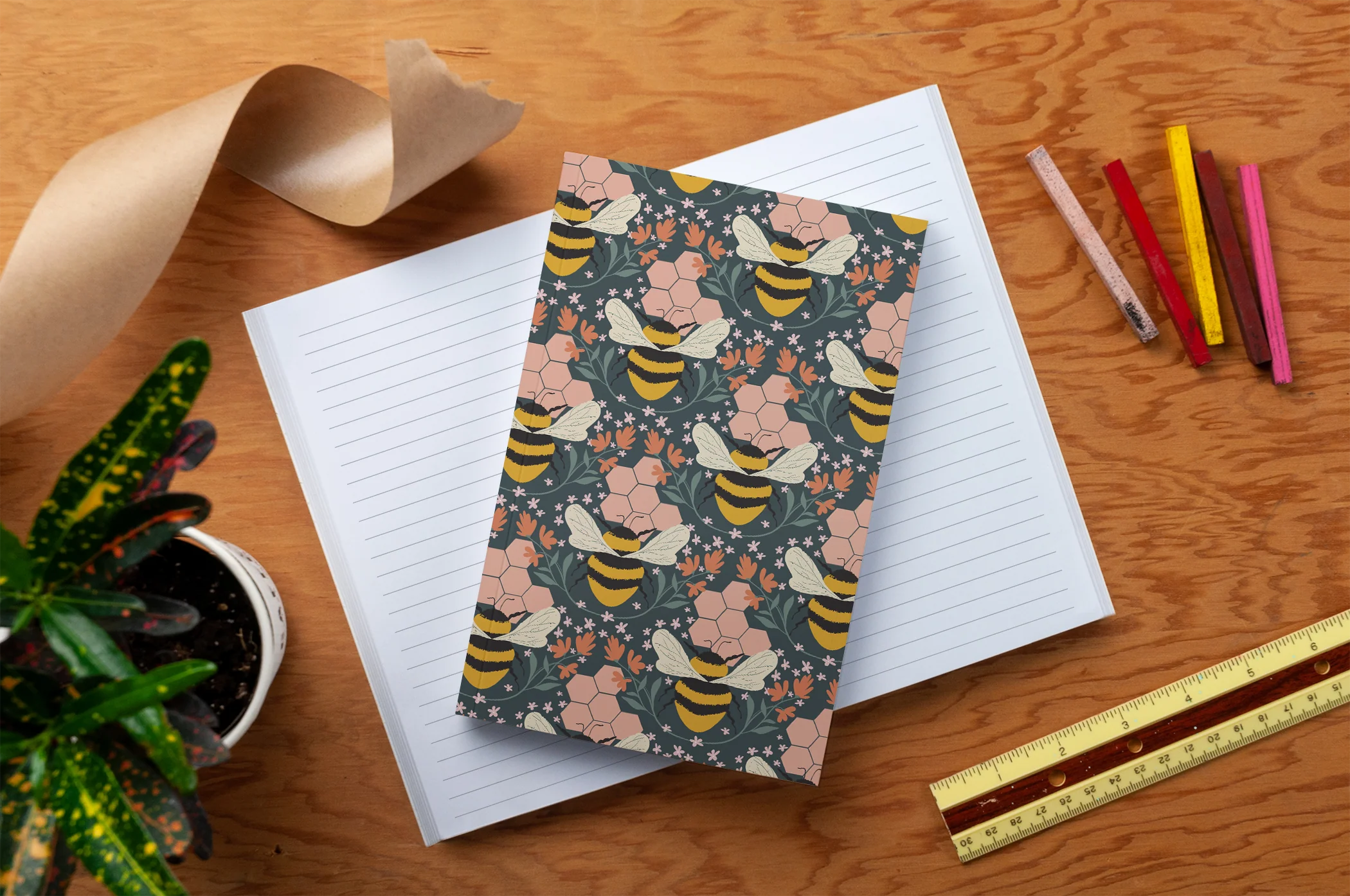 Honeycomb Bee Classic Layflat Notebook - Image 3