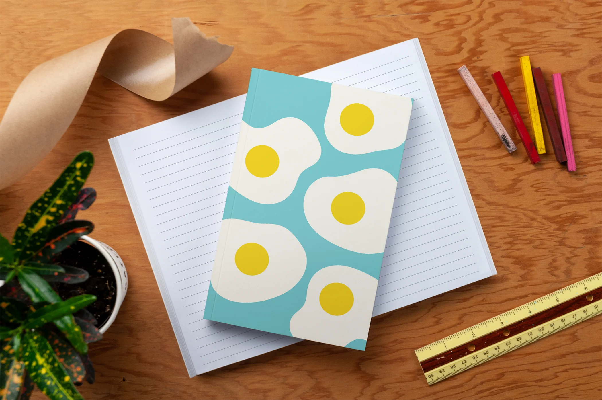 Just Yolkin' Around Classic Layflat Notebook - Image 3