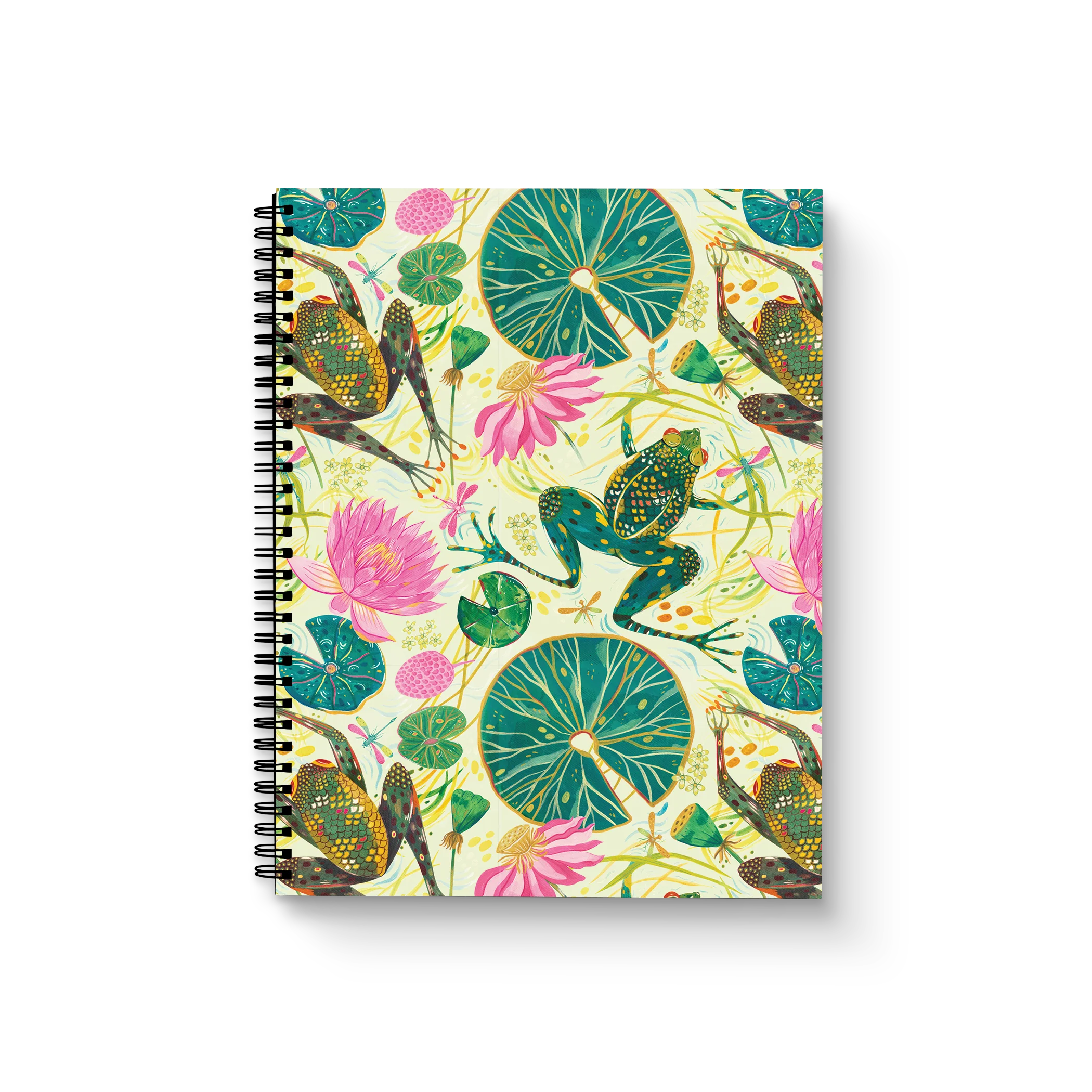 Leap Year Frogs Medium Wire-O Spiral Notebook