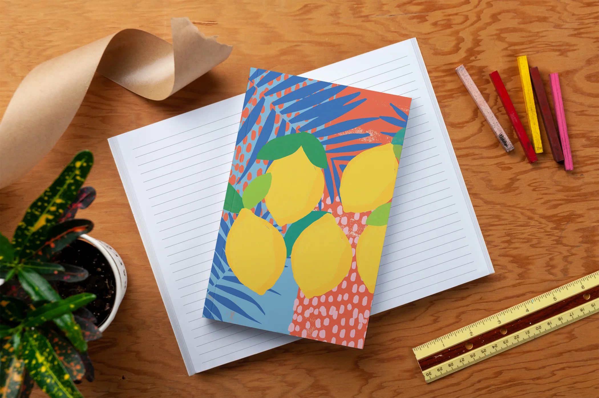 Lemon Twist Classic Layflat Notebook - Image 4