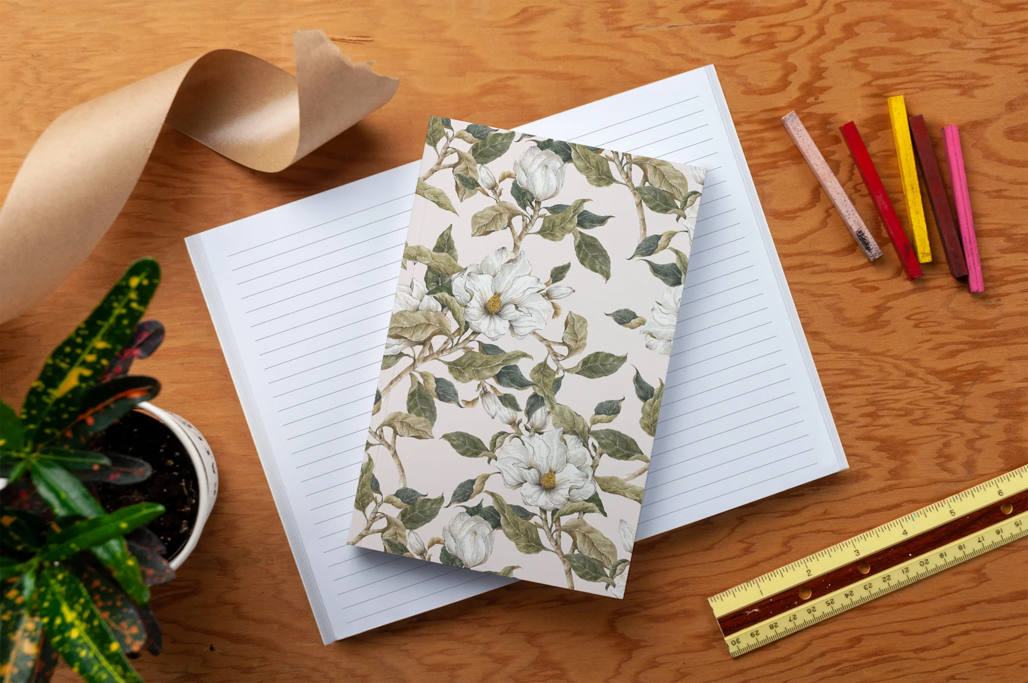 Magnolia Pattern Notebook - Image 5