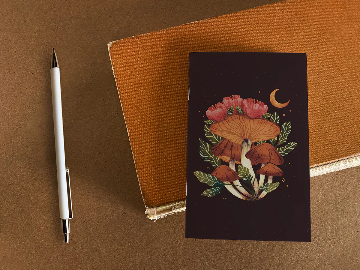 Midnight Mushroom Pocket Notebook - Image 3