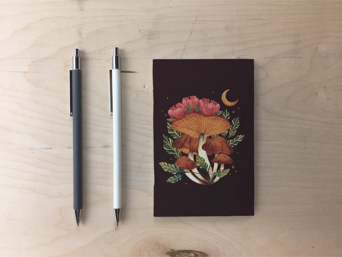 Midnight Mushroom Pocket Notebook - Image 4