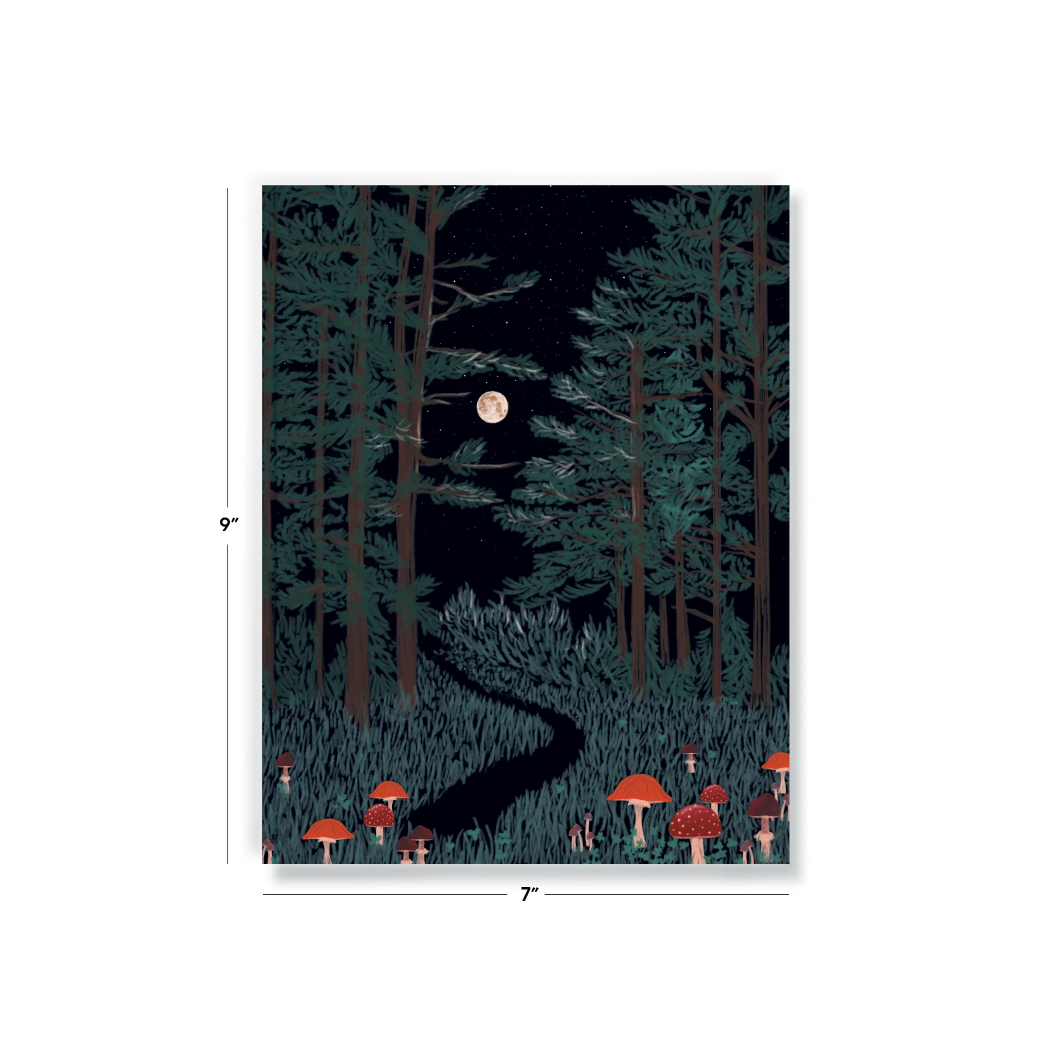 Moonrise Forest Medium Layflat Notebook - Image 4