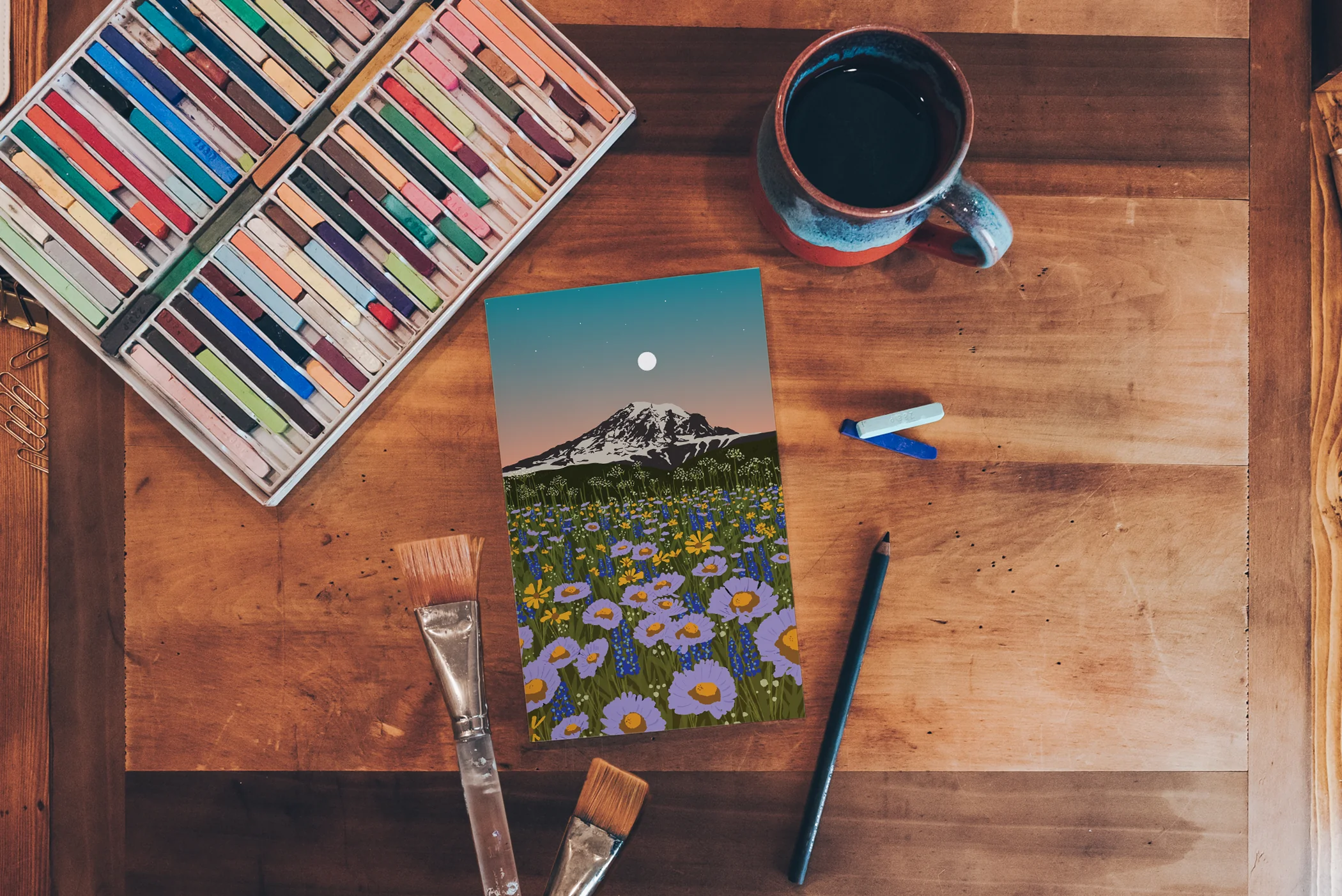 Mountain Flowers Classic Layflat Notebook - Image 4