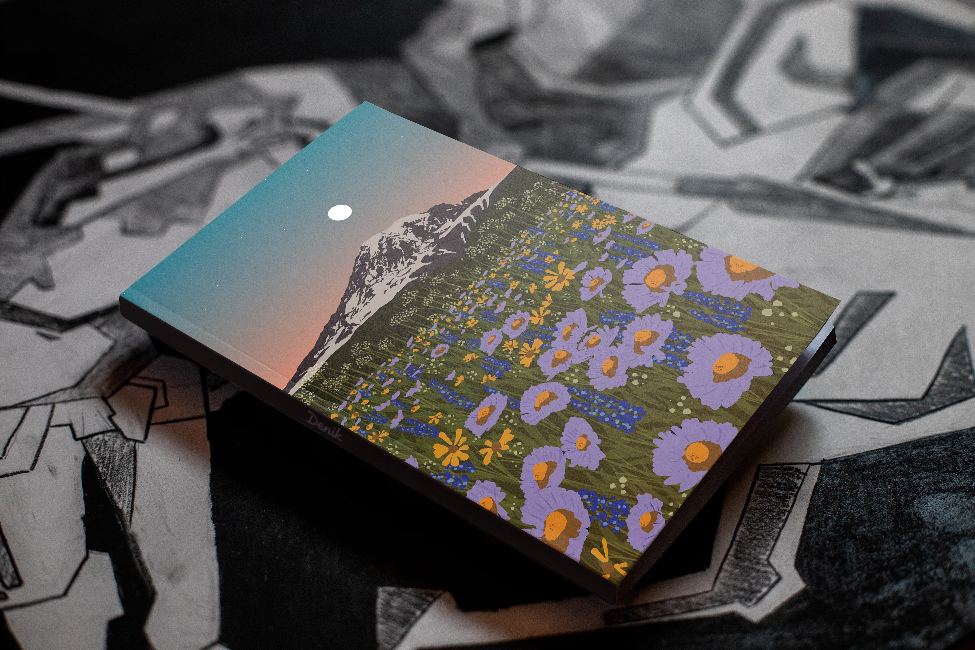 Mountain Flowers Classic Layflat Notebook - Image 5