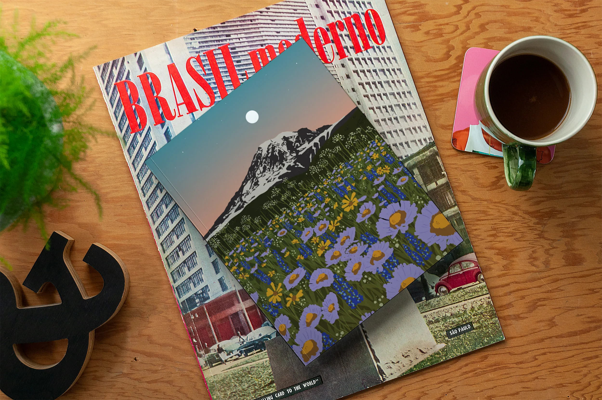 Mountain Flowers Medium Layflat Notebook - Image 4